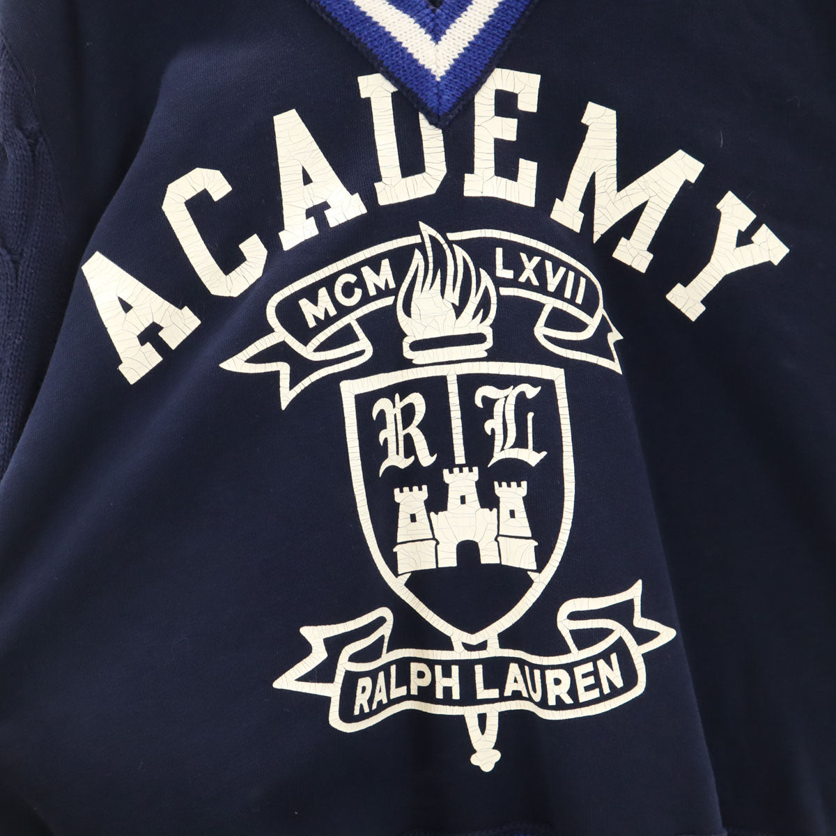POLO RALPH LAUREN ポロラルフローレン 長袖 クリケット セーター S ネイビー ニット メンズ
