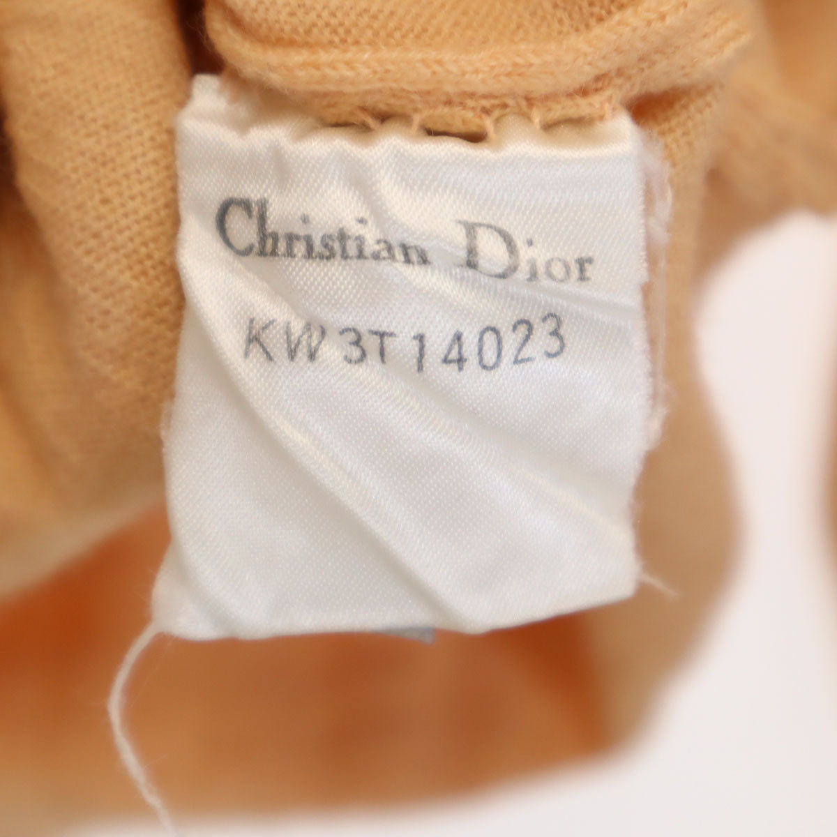 Christian Dior クリスチャンディオール 90s オールド 長袖 モックネック ニット L オレンジ セーター レディース