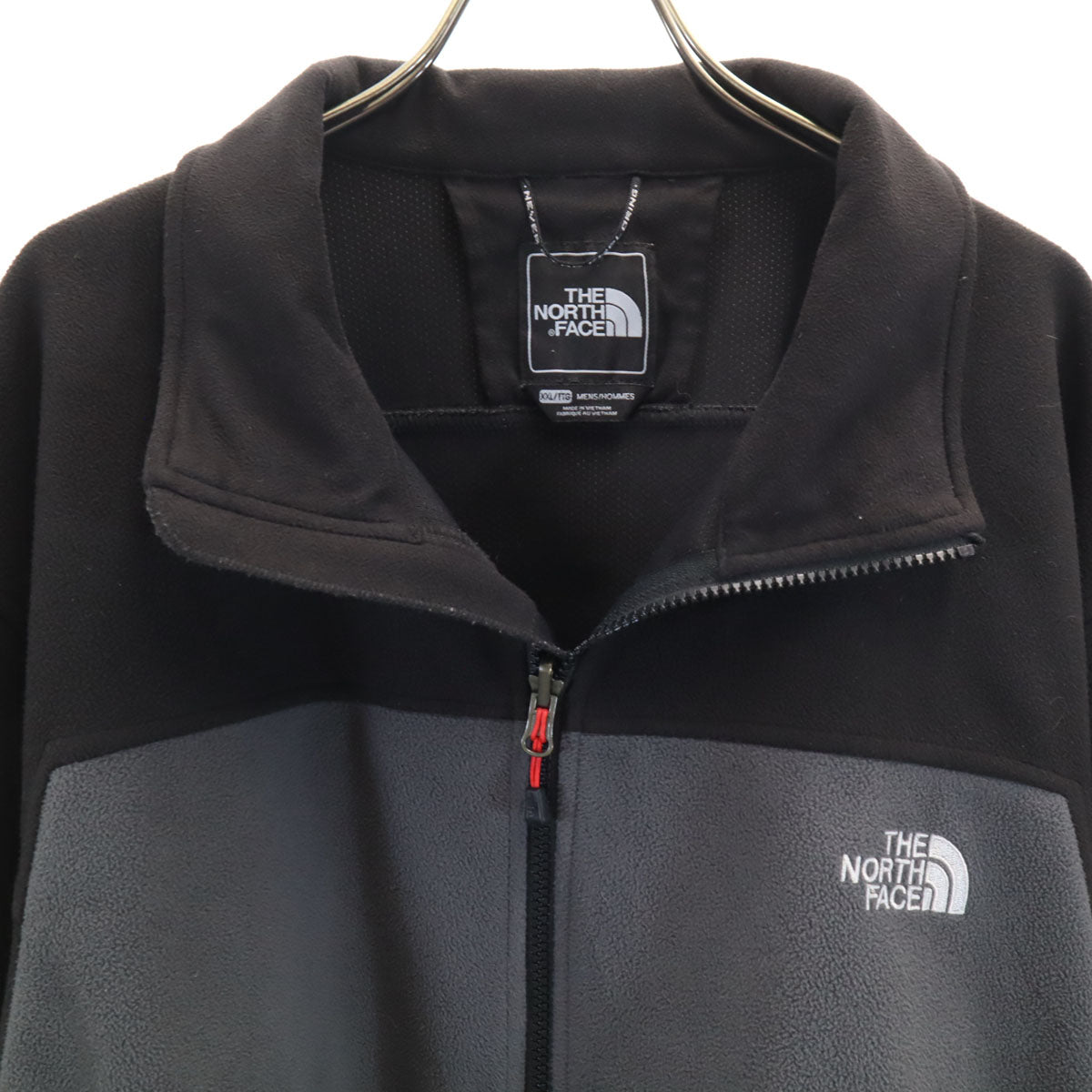THE NORTH FACE ノースフェイス 長袖 フリースジャケット XXL チャコールグレー ANKE アウトドア ビッグサイズ メンズ