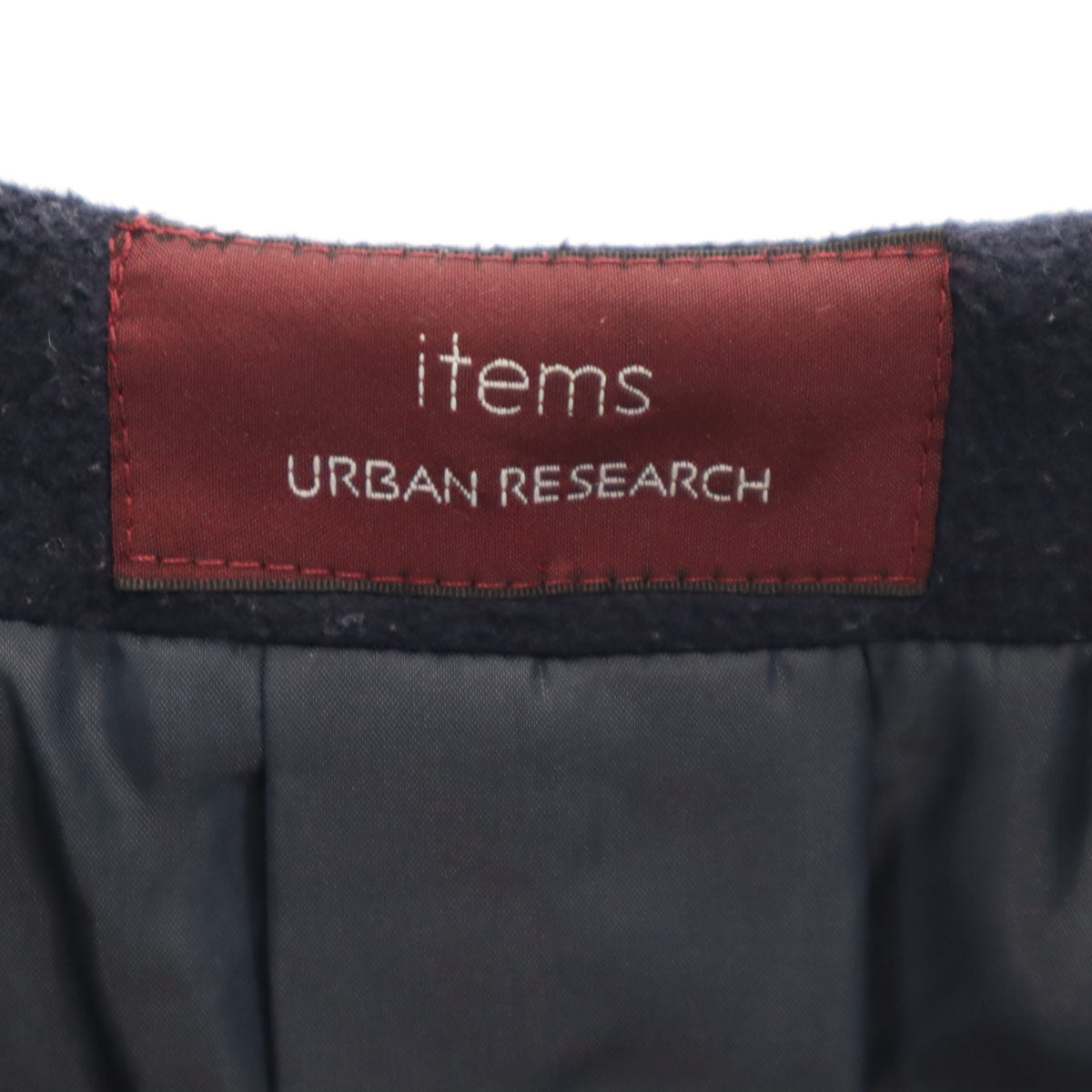 ITEMS URBAN RESEARCH アイテムズアーバンリサーチ ノーカラー ジャケット ONE ネイビー系 レディース