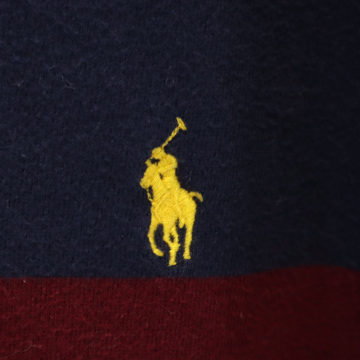 Polo by Ralph Lauren ポロバイラルフローレン ボーダー 長袖 ラガー スウェットパーカー M ネイビー系 裏起毛 メンズ