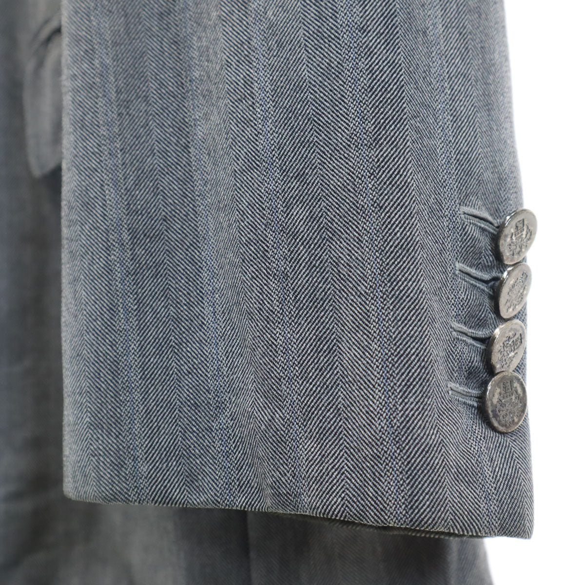 windsor tailor ashiya ストライプ柄 ゼニア生地 ダブル スーツ 上下 セットアップ グレー レディース