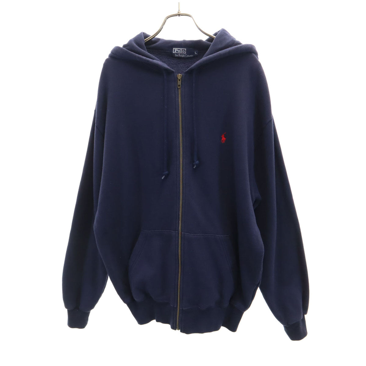 RALPH LAUREN ラルフローレン 長袖 スウェット ジップパーカー L ネイビー メンズ