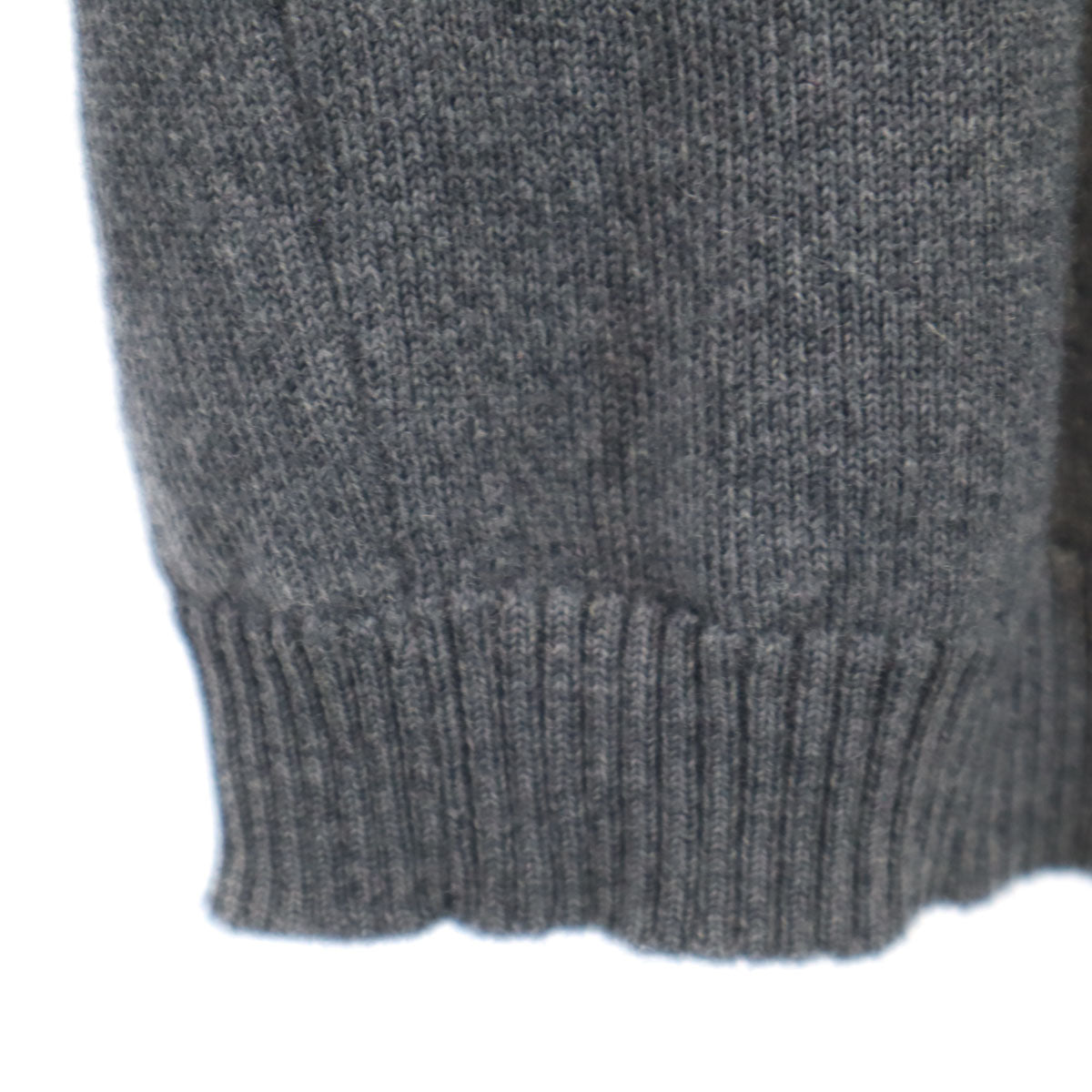 LANVIN ランバン 70s 80s ヴィンテージ 長袖 モックネック ニット 3 グレー セーター レディース