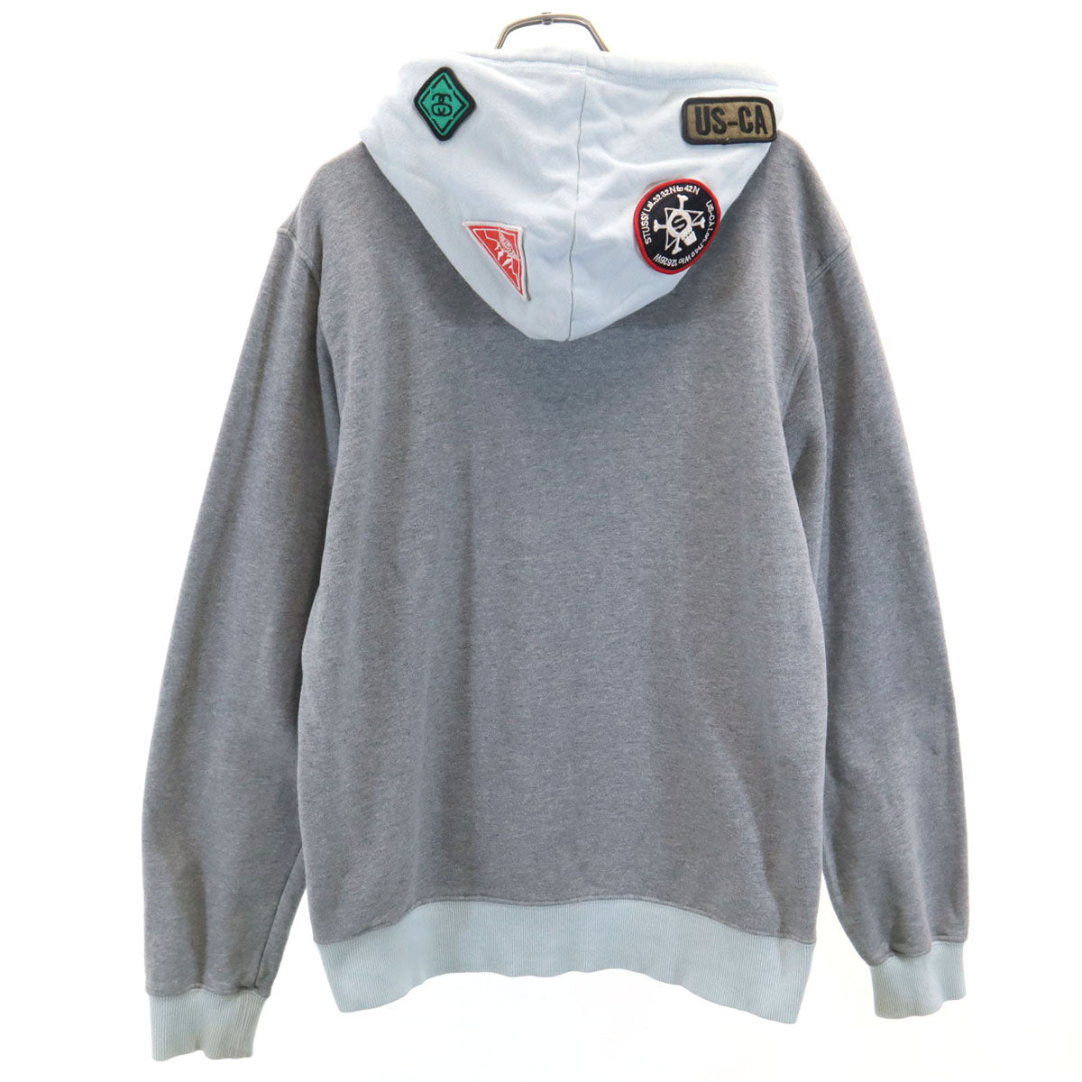 STUSSY ステューシー 長袖 スウェットパーカー M グレー メンズ