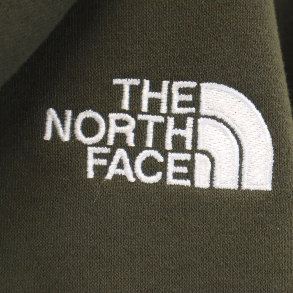 美品 THE NORTH FACE ノースフェイス 長袖 スウェット ジップパーカー L カーキ NT62232 アウトドア 裏起毛 メンズ