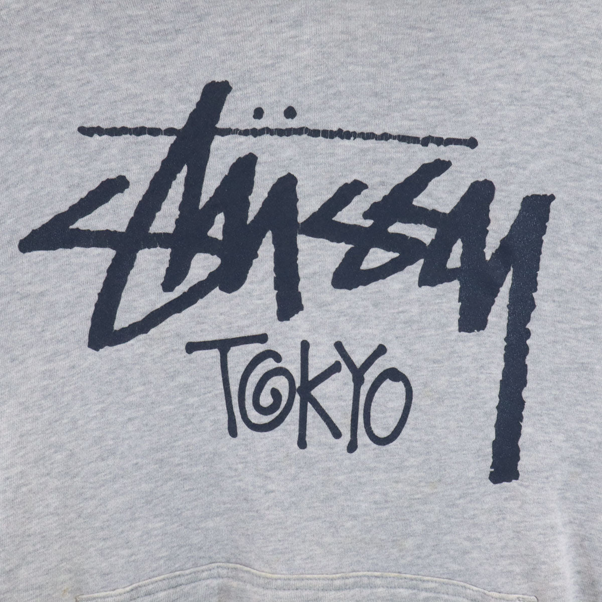 STUSSY ステューシー 長袖 スウェットパーカー M グレー メンズ