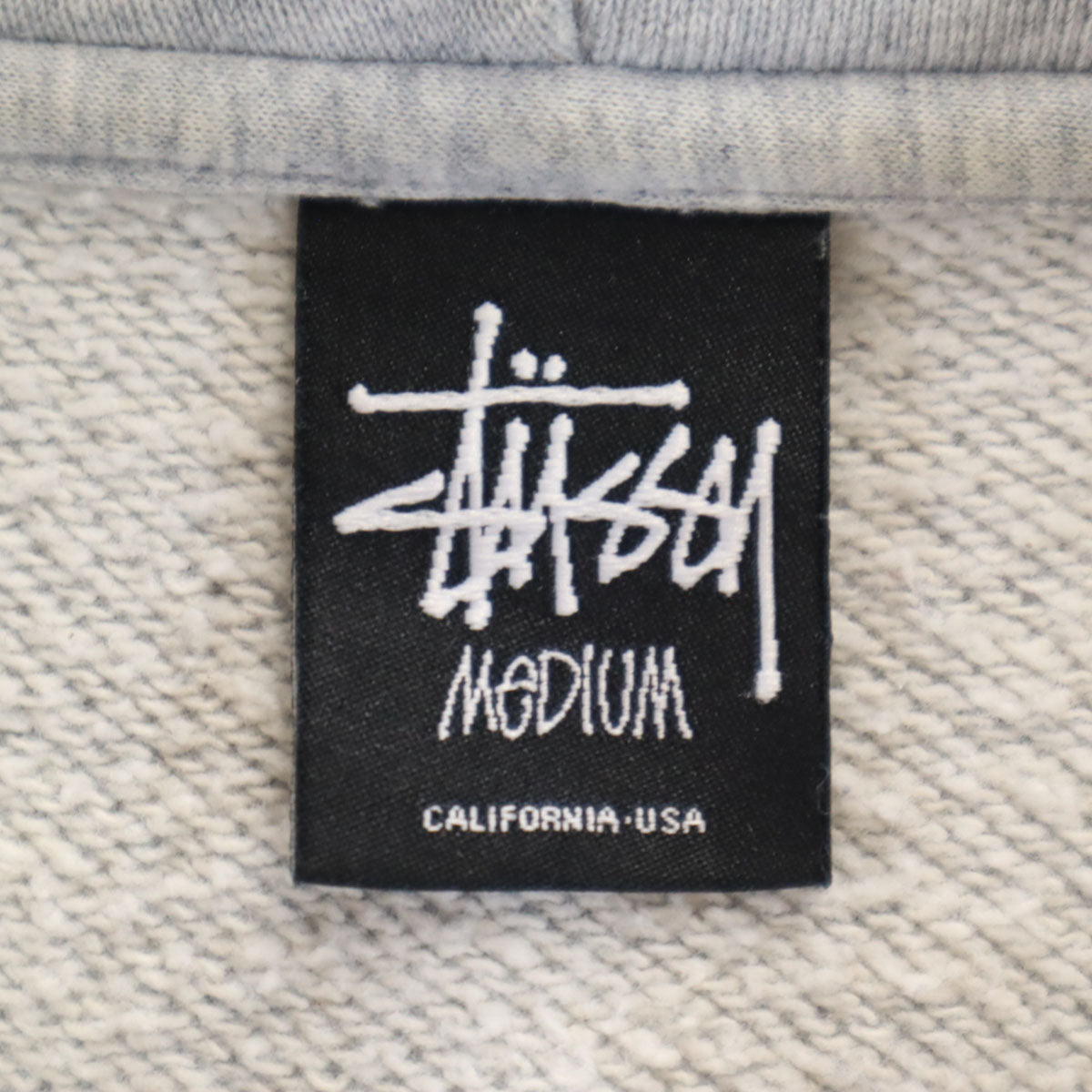 STUSSY ステューシー 長袖 スウェットパーカー M グレー メンズ