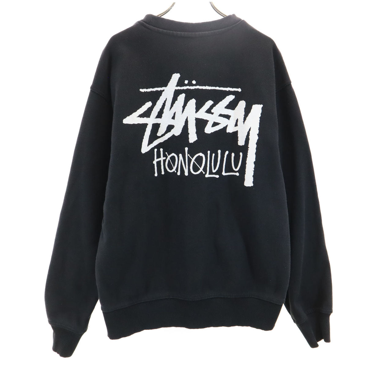 STUSSY ステューシー 長袖 スウェット トレーナー M ブラック メンズ