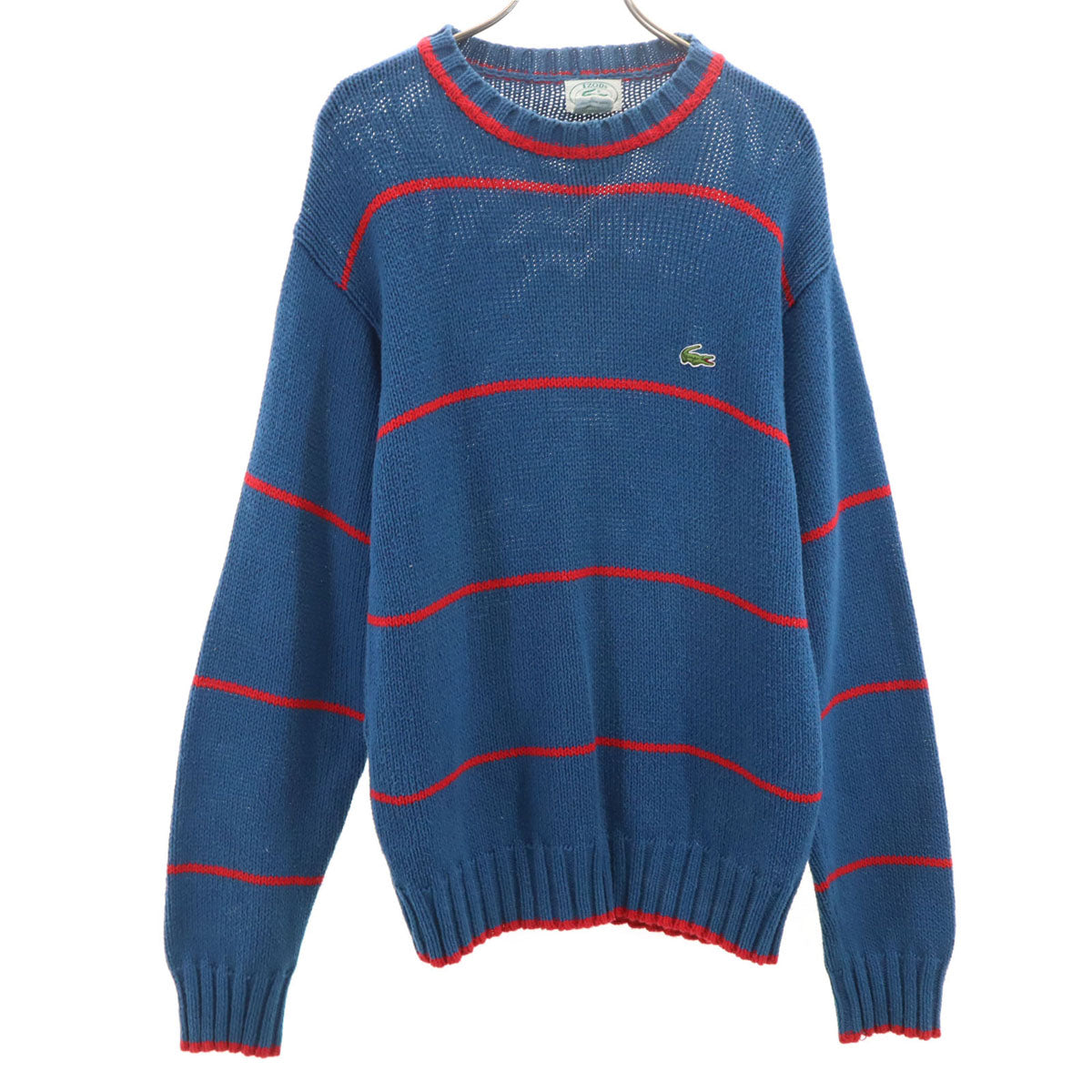 IZOD LACOSTE アイゾッドラコステ 90s オールド 長袖 セーター M ブルー系 ニット メンズ