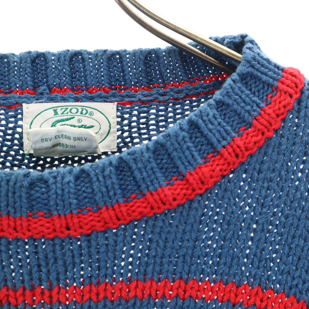IZOD LACOSTE アイゾッドラコステ 90s オールド 長袖 セーター M ブルー系 ニット メンズ