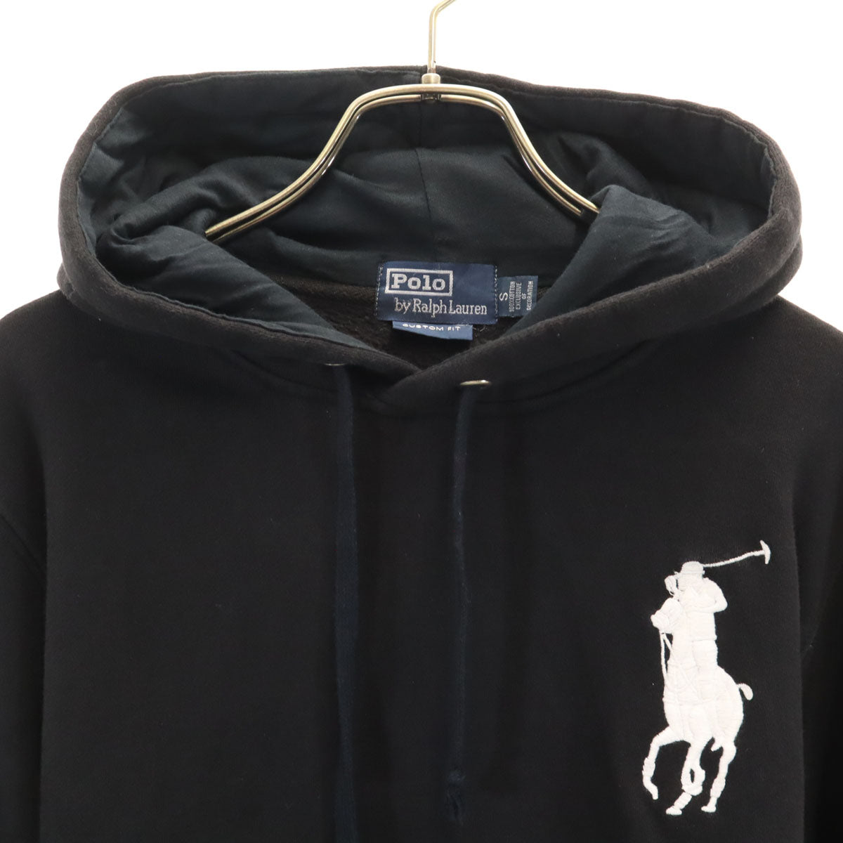 Polo by Ralph Lauren ポロバイラルフローレン ビッグポニー刺繍 長袖 スウェットパーカー S ブラック メンズ