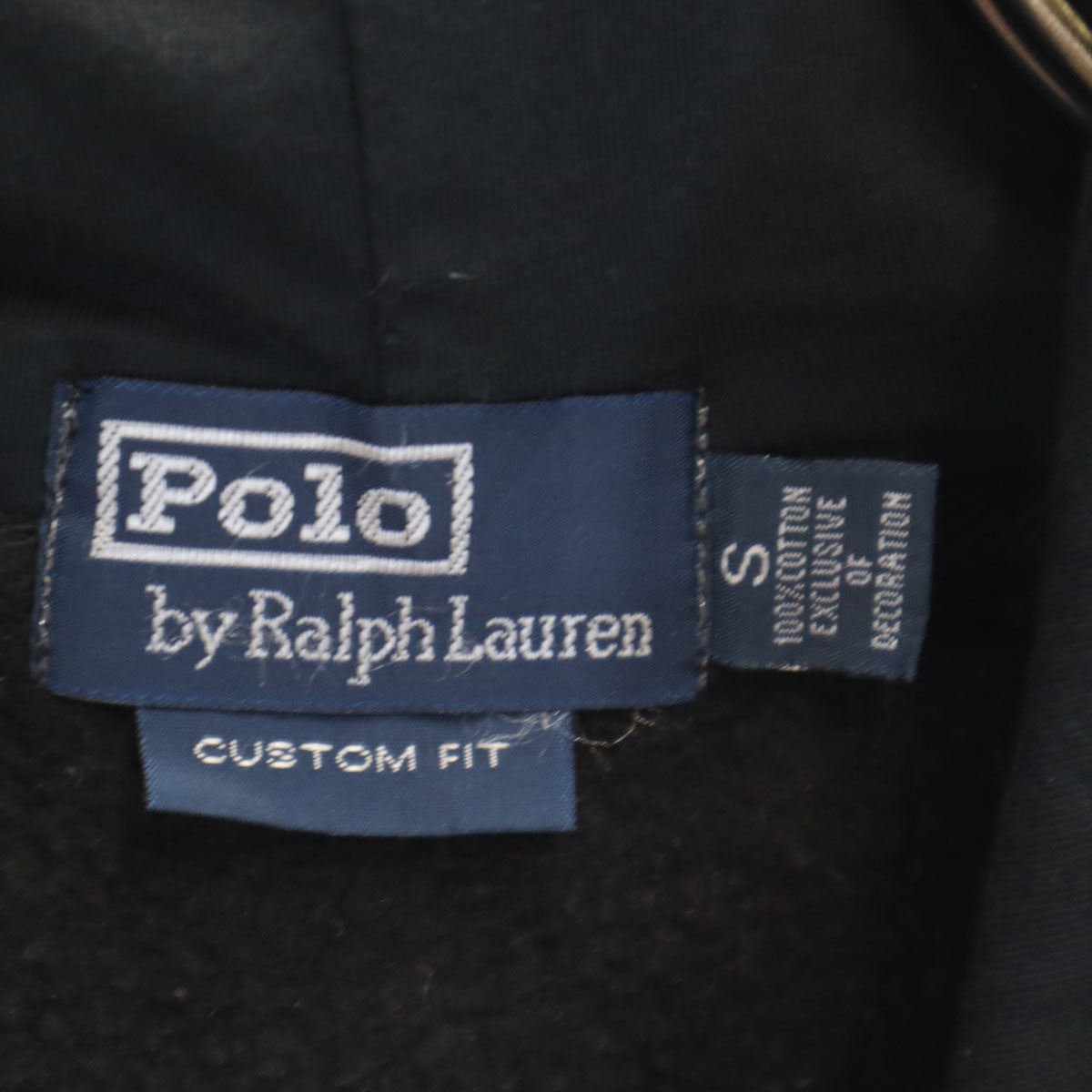 Polo by Ralph Lauren ポロバイラルフローレン ビッグポニー刺繍 長袖 スウェットパーカー S ブラック メンズ