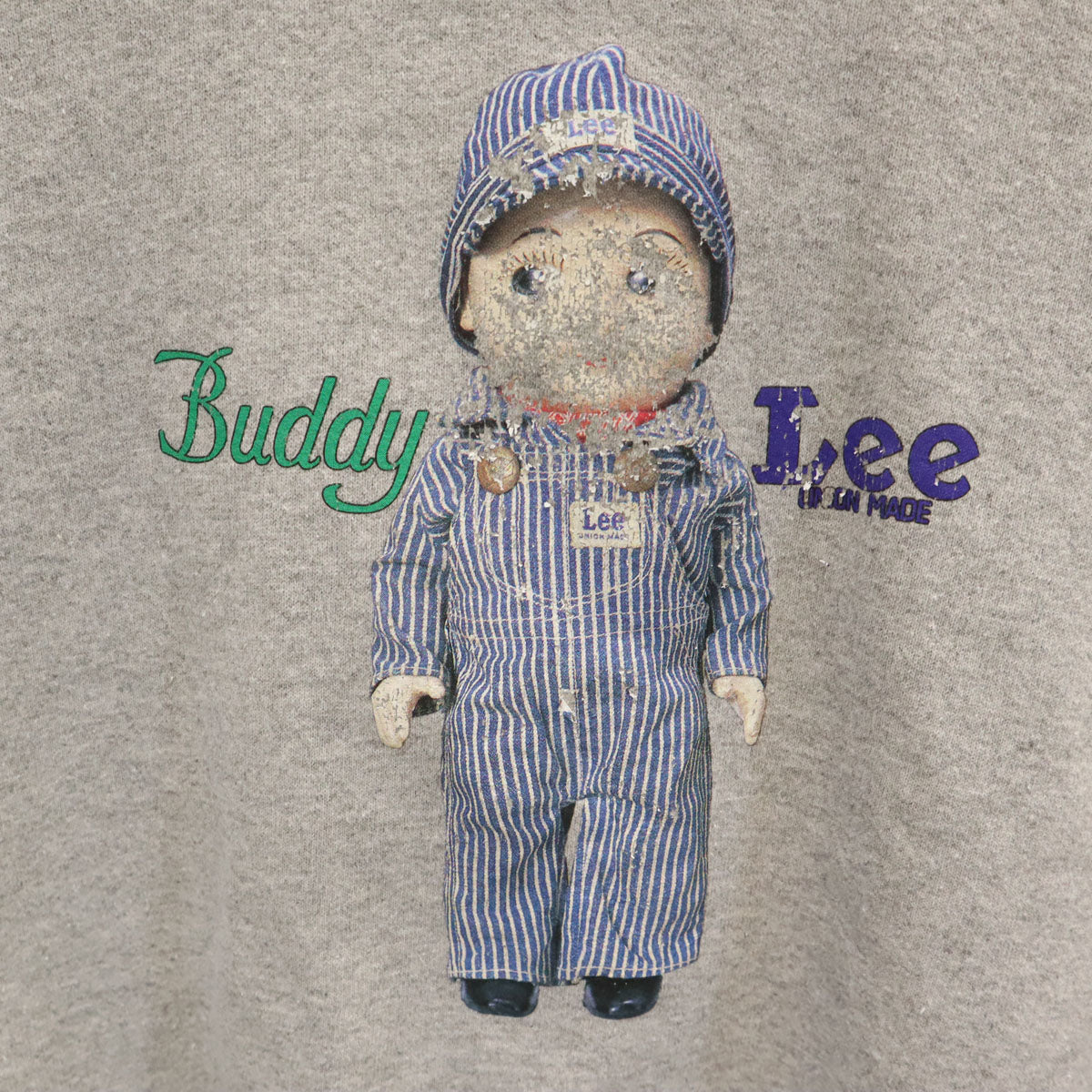 Lee リー USA製 バディー 長袖 スウェット トレーナー S グレー Buddy 裏起毛 メンズ