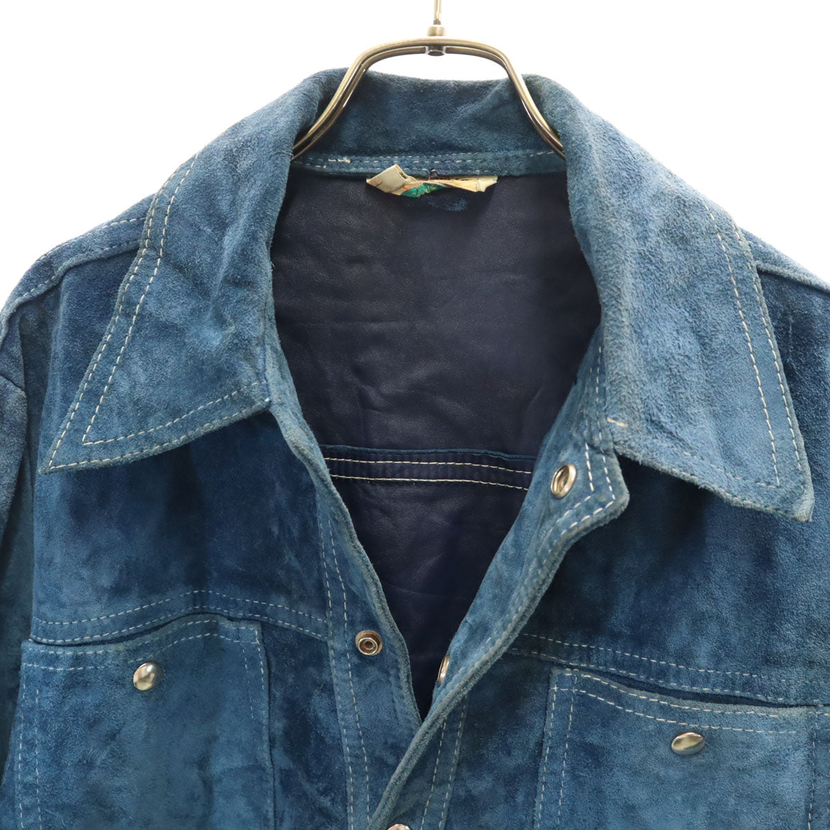 McGregor マックレガー 70s ヴィンテージ スエードレザージャケット 40 ブルー メンズ