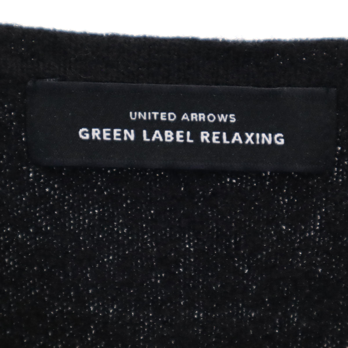 green label relaxing グリーンレーベルリラクシング 長袖 ニット ロングワンピース ブラック レディース