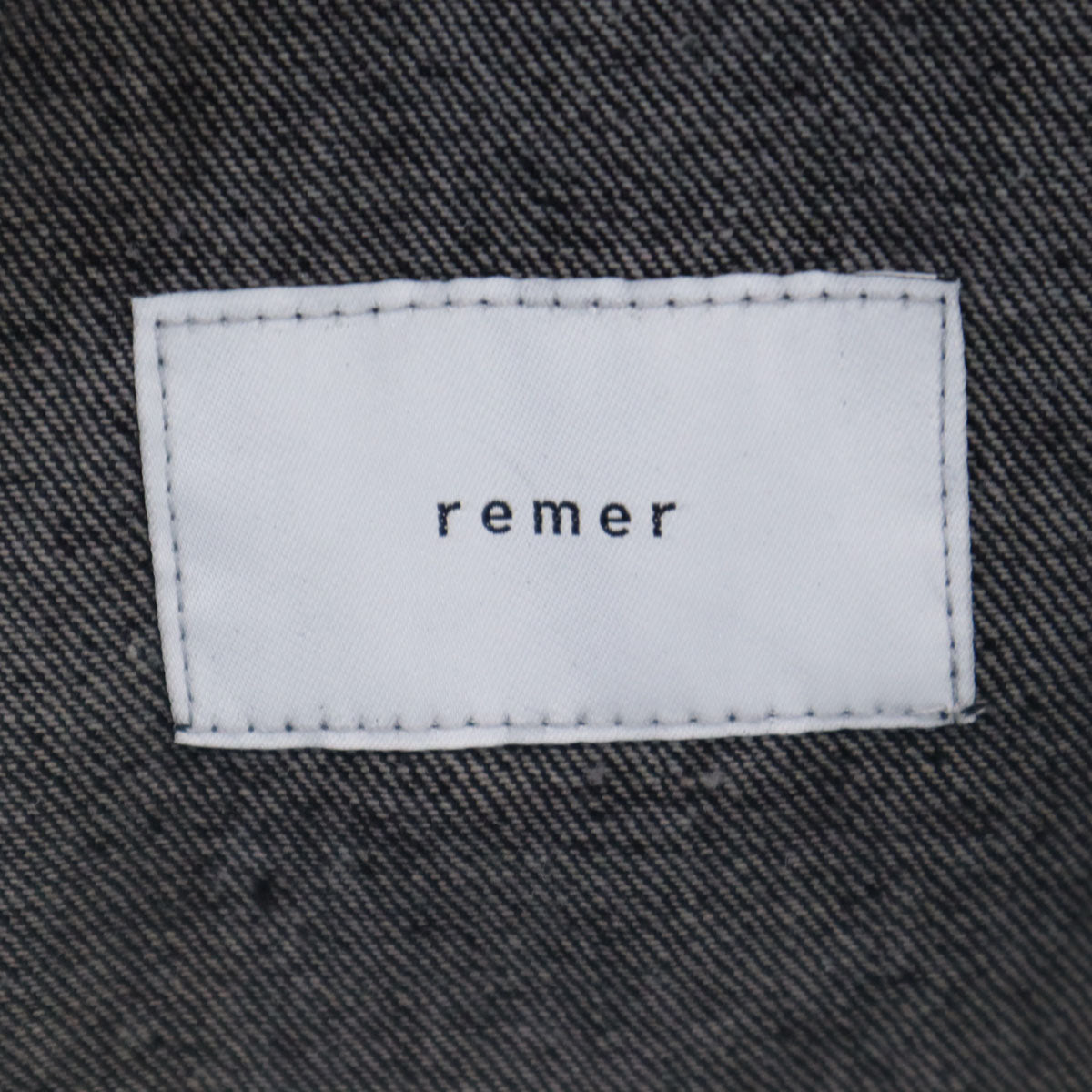 remer リメール 長袖 デニムジャケット L グレー メンズ