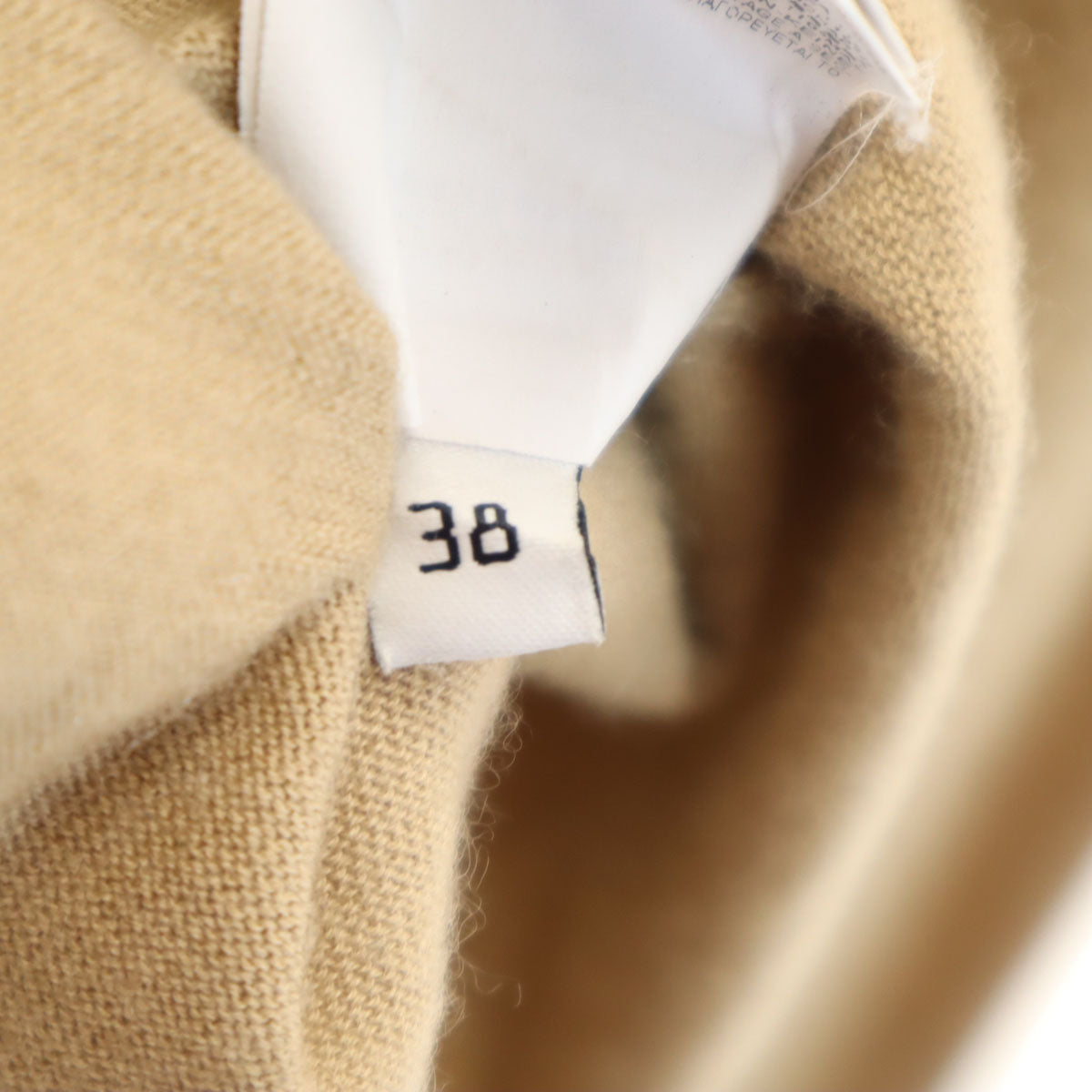 BALENCIAGA バレンシアガ 長袖 Vネック セーター 38 ベージュ メンズ