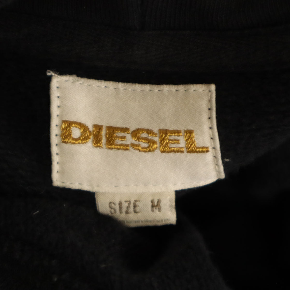 DIESEL ディーゼル 長袖 スウェットパーカー M ブラック メンズ