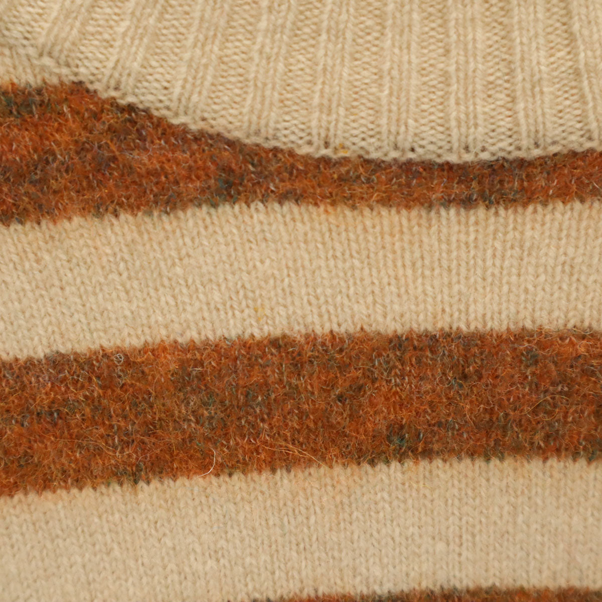 Missoni ミッソーニ イタリア製 ボーダー柄 長袖 セーター 52 ベージュ ニット メンズ