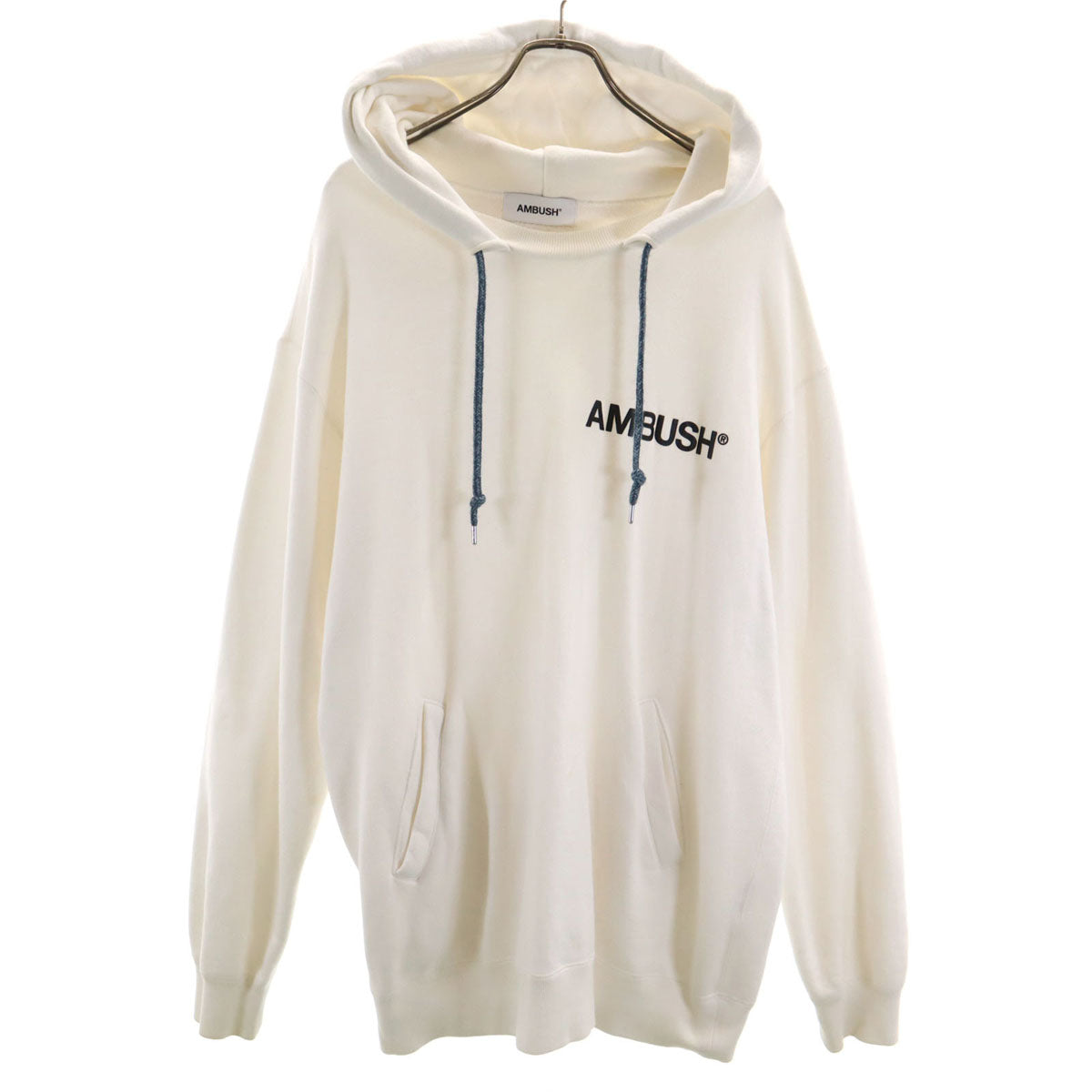 AMBUSH アンブッシュ 日本製 長袖 スウェットパーカー 3 ホワイト メンズ