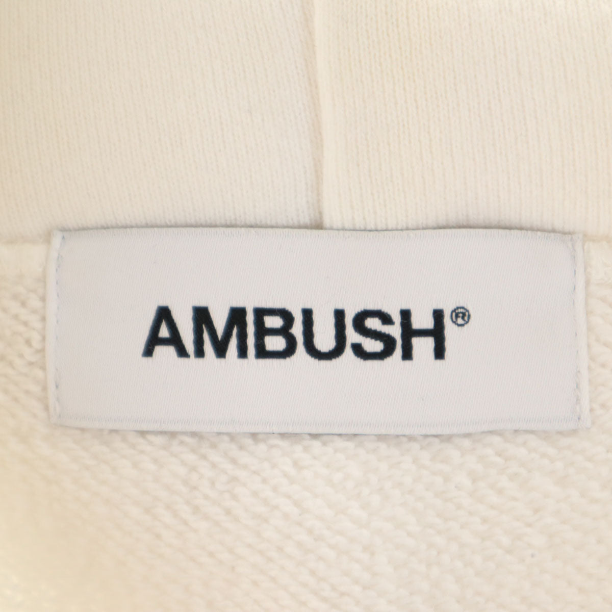 AMBUSH アンブッシュ 日本製 長袖 スウェットパーカー 3 ホワイト メンズ