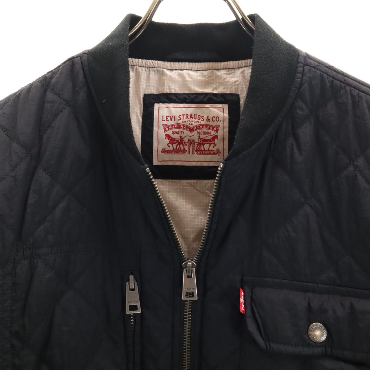Levi's リーバイス キルティングジャケット L ブラック 中綿 メンズ