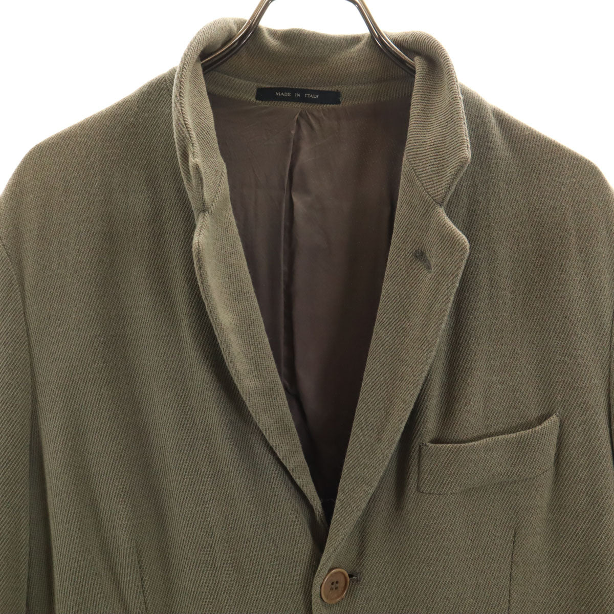 Emporio Armani エンポリオアルマーニ 90s イタリア製 オールド テーラードジャケット 48 オリーブ系 メンズ