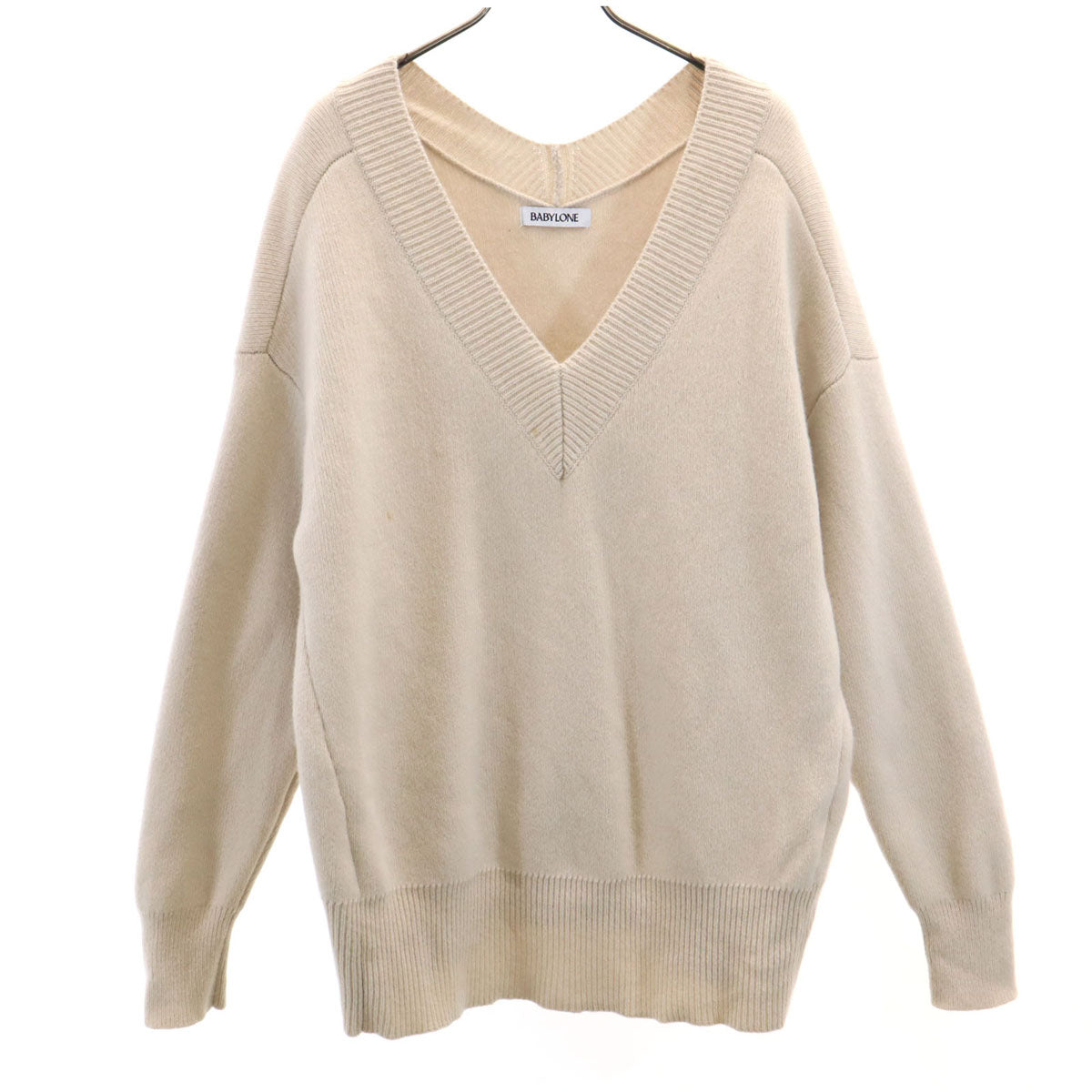 BABYLONE バビロン 長袖 セーター F アイボリー ニット レディース