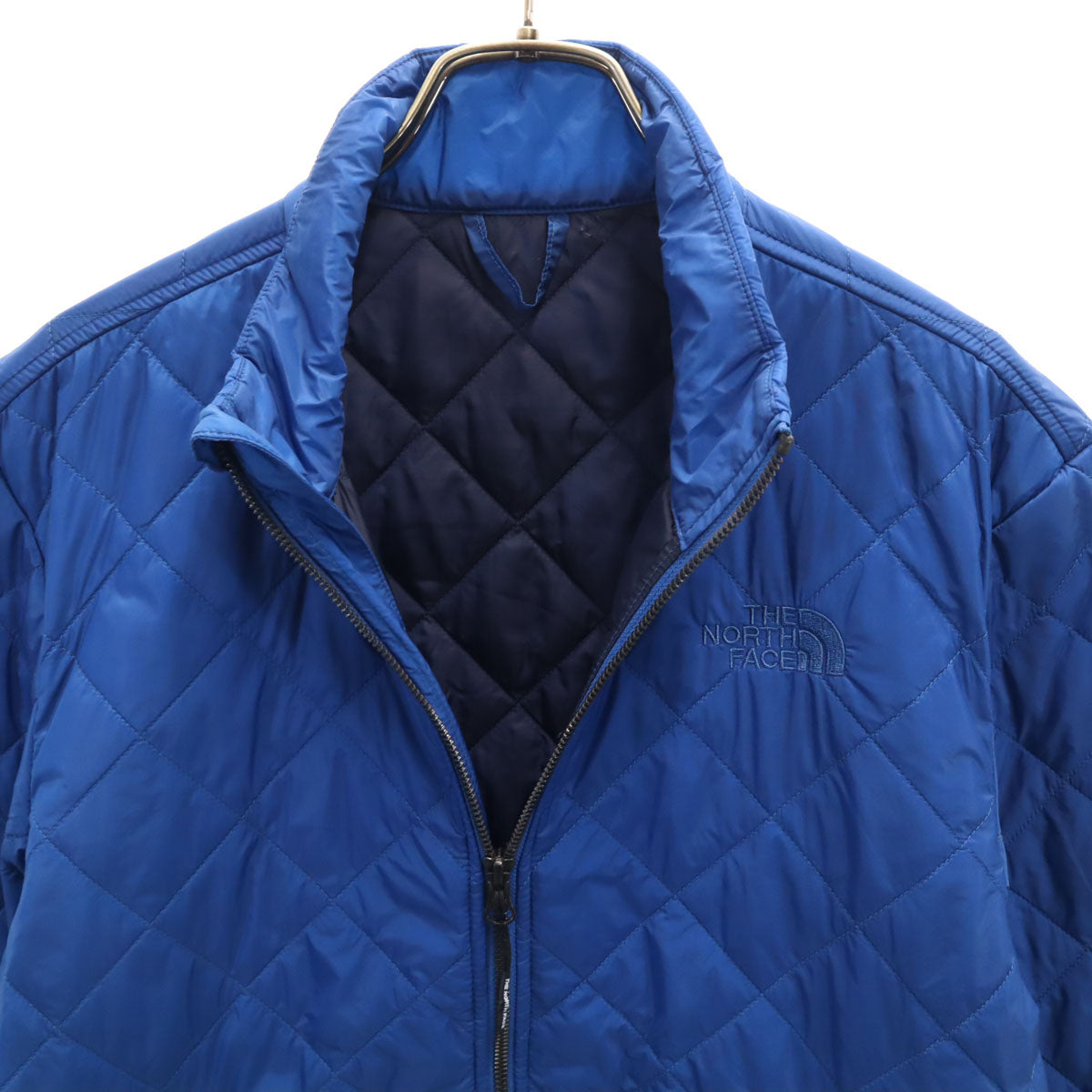 THE NORTH FACE ノースフェイス POLLY DOME キルティングジャケット M ブルー NY81801Z アウトドア メンズ