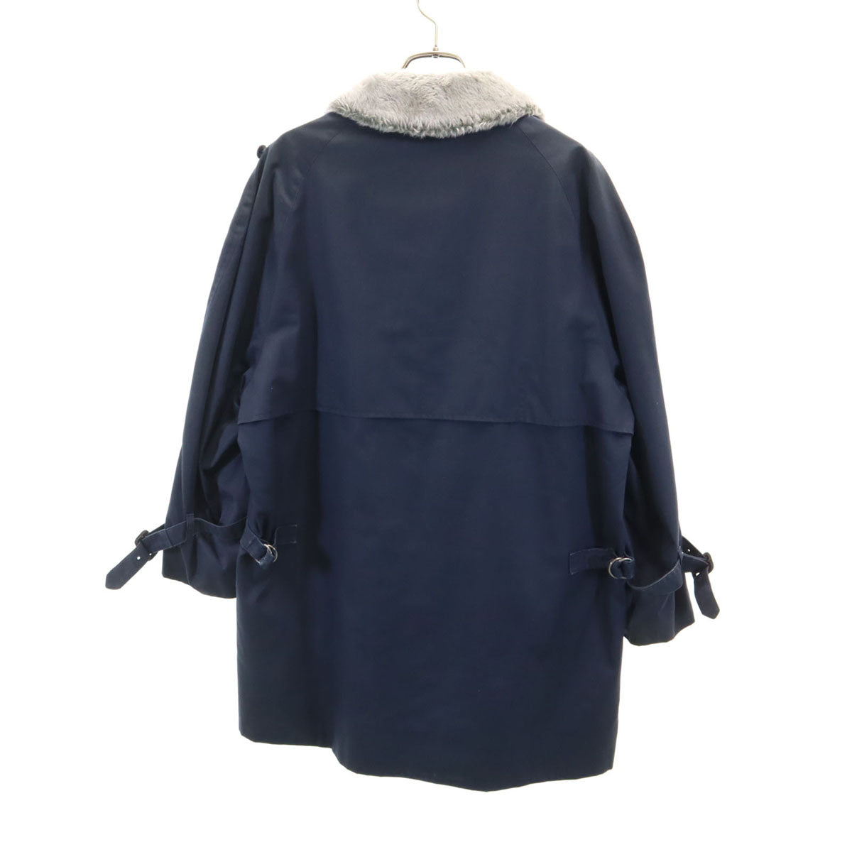 Aquascutum アクアスキュータム 80s 90s イングランド製 オールド ステンカラーコート ネイビー メンズ