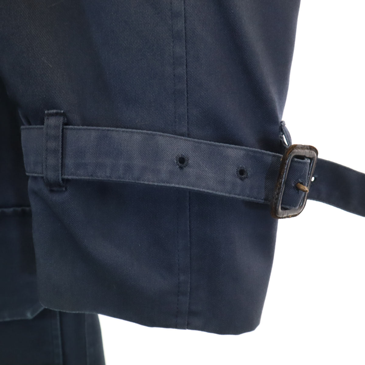 Aquascutum アクアスキュータム 80s 90s イングランド製 オールド ステンカラーコート ネイビー メンズ