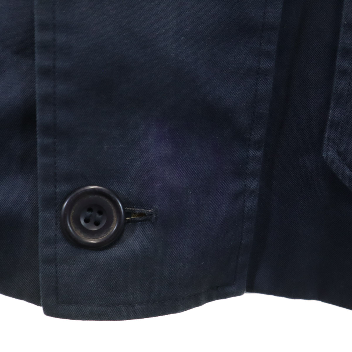 Aquascutum アクアスキュータム 80s 90s イングランド製 オールド ステンカラーコート ネイビー メンズ