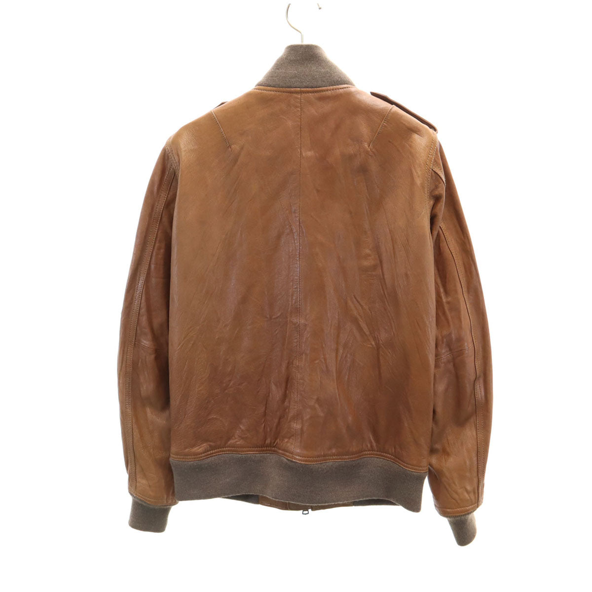 The DUFFER of ST.GEORGE ザダファーオブセントジョージ 羊革レザー フライトジャケット L ブラウン レディース