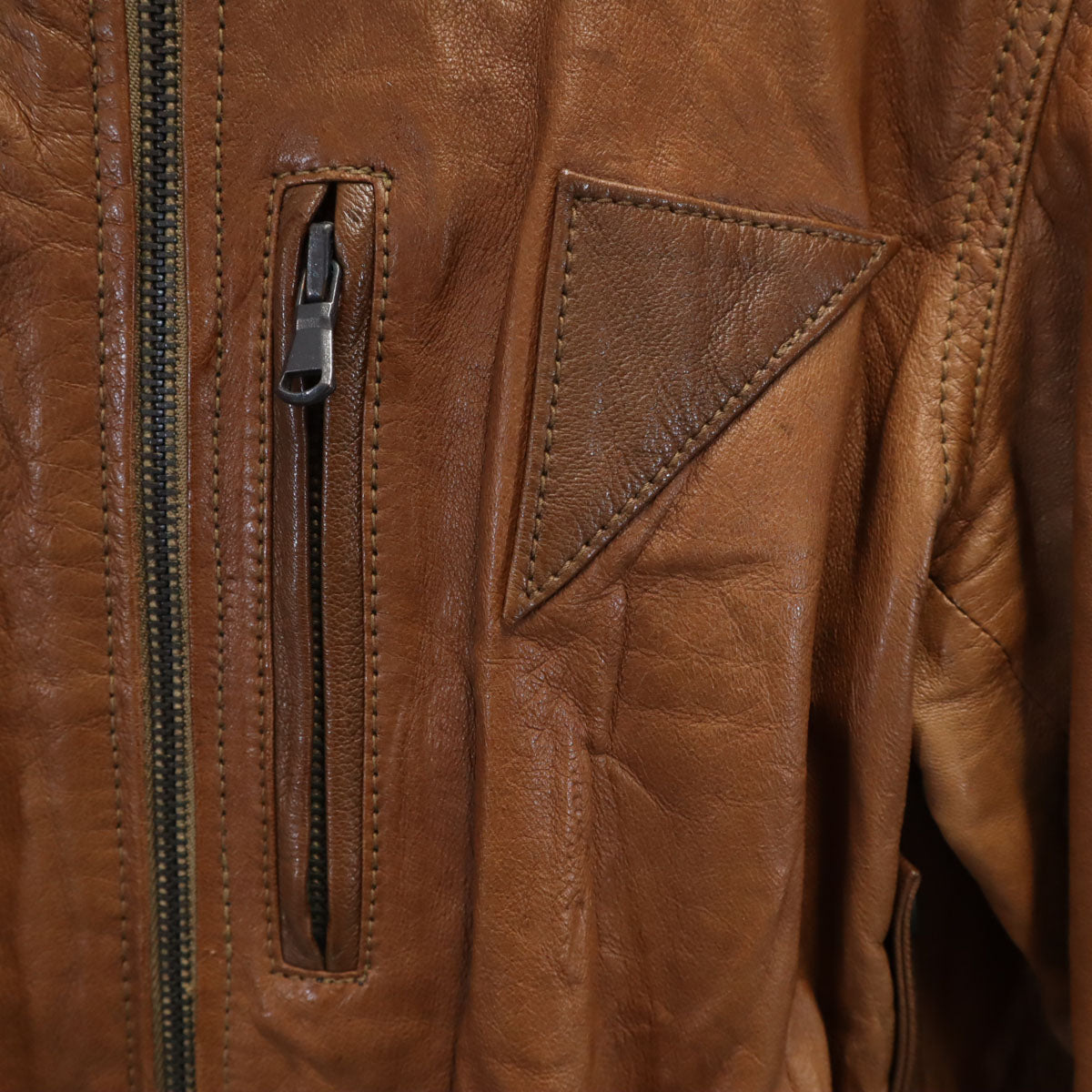 The DUFFER of ST.GEORGE ザダファーオブセントジョージ 羊革レザー フライトジャケット L ブラウン レディース