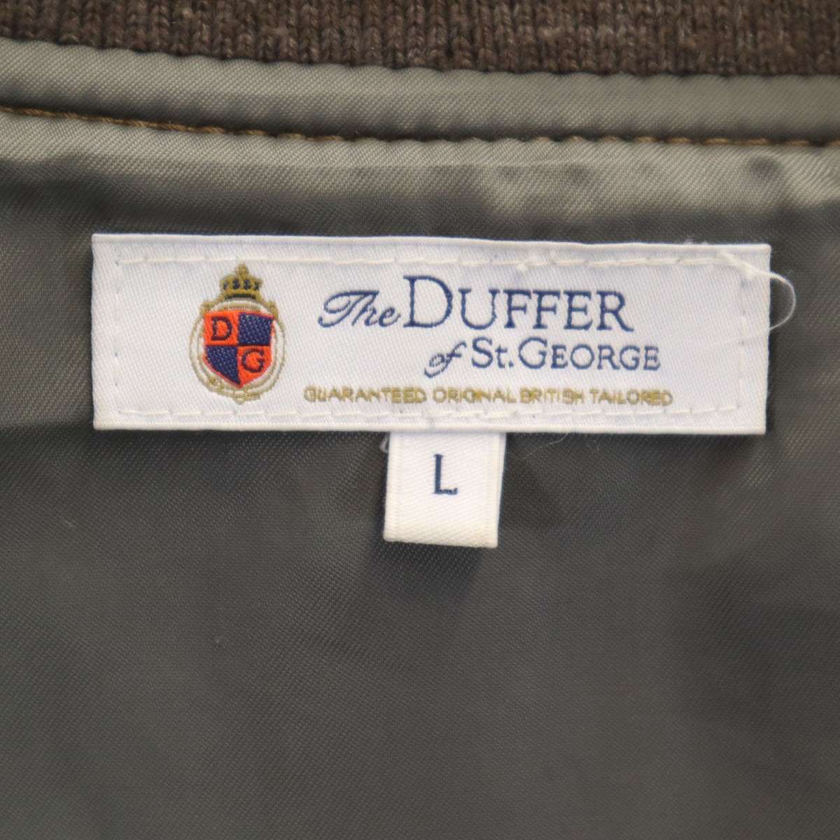 The DUFFER of ST.GEORGE ザダファーオブセントジョージ 羊革レザー フライトジャケット L ブラウン レディース