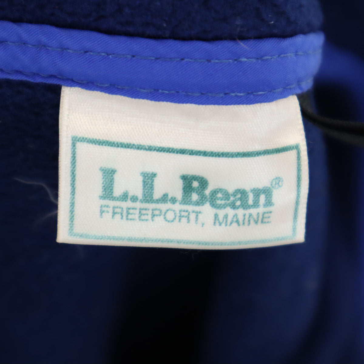 L.L.Bean エルエルビーン 80s ヴィンテージ 長袖 ハーフスナップフリース トレーナー ブルー メンズ