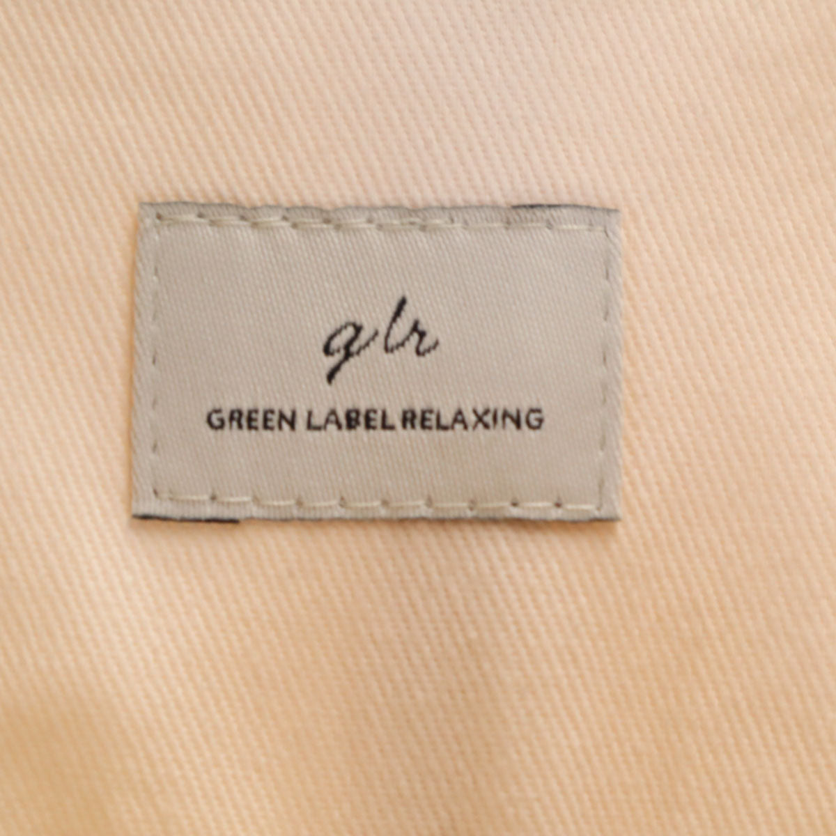 green label relaxing グリーンレーベルリラクシング ノーカラー ボア ジャケット アイボリー レディース