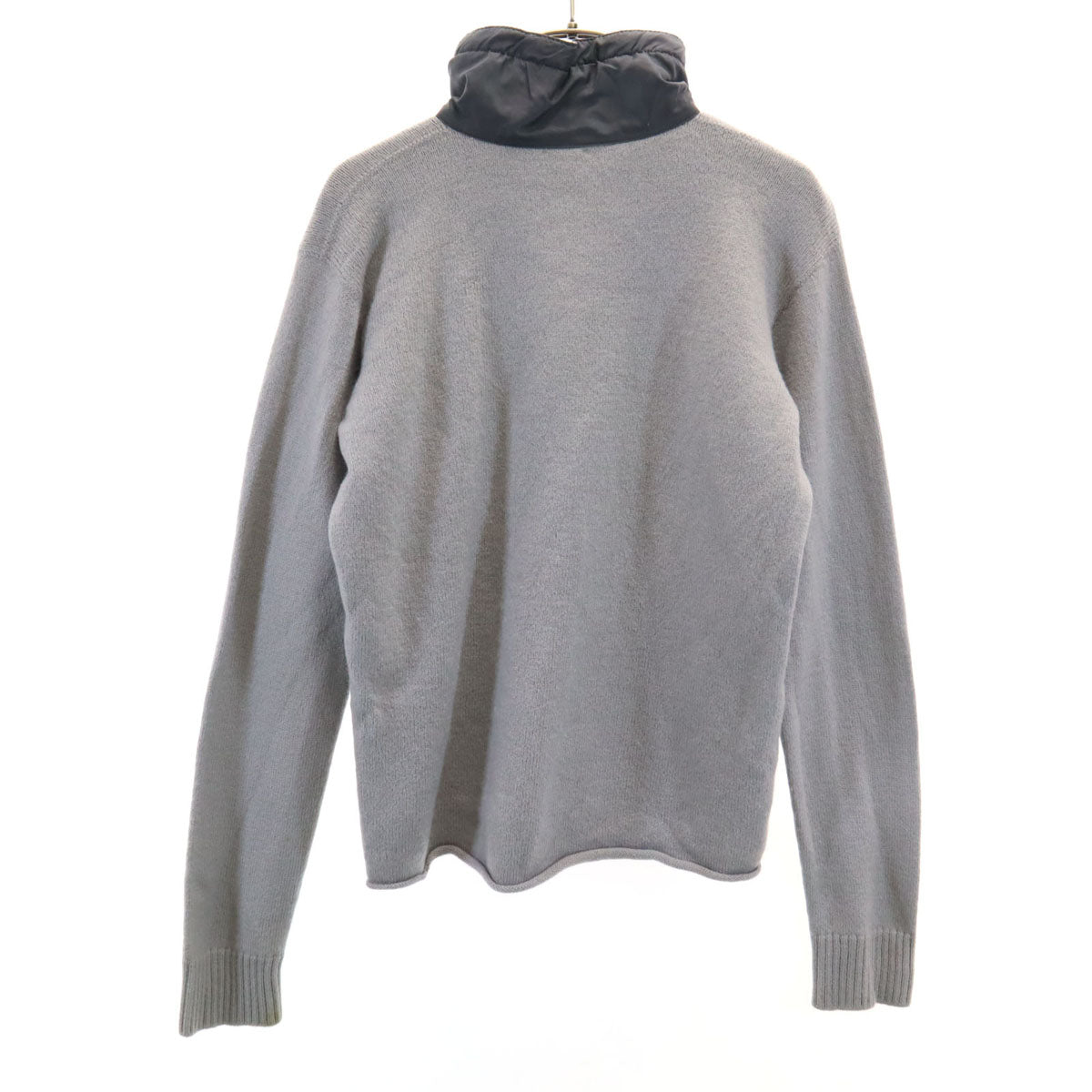 ARMANI COLLEZIONI アルマーニコレッツォーニ イタリア製 長袖 ハーフジップ ニット グレー セーター レディース