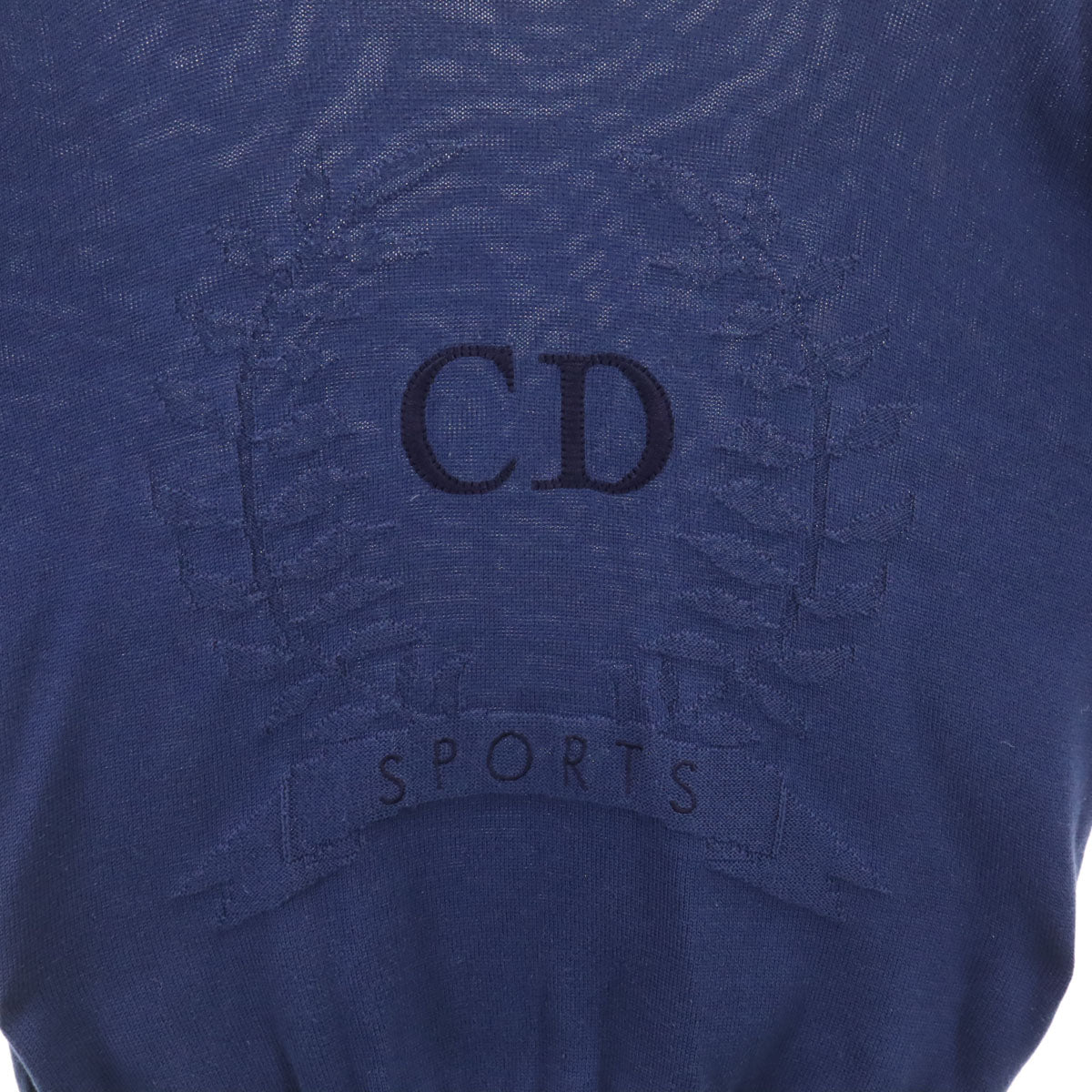 Christian Dior SPORTS クリスチャンディオールスポーツ 90s オールド 長袖 ニット L ネイビー セーター メンズ