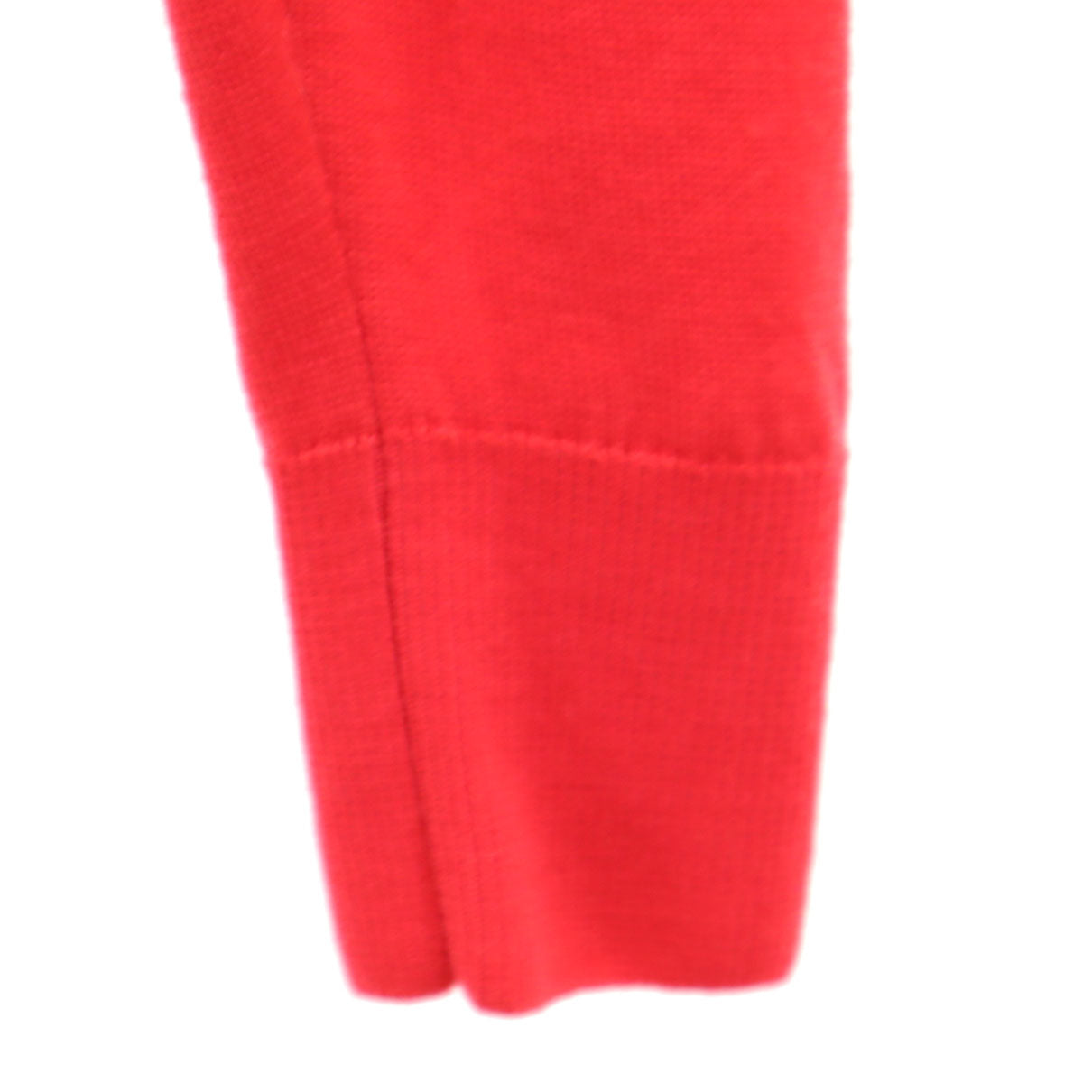 MAISON KITSUNE メゾンキツネ ポルトガル製 長袖 Vネック ニットカーディガン XXS レッド メンズ