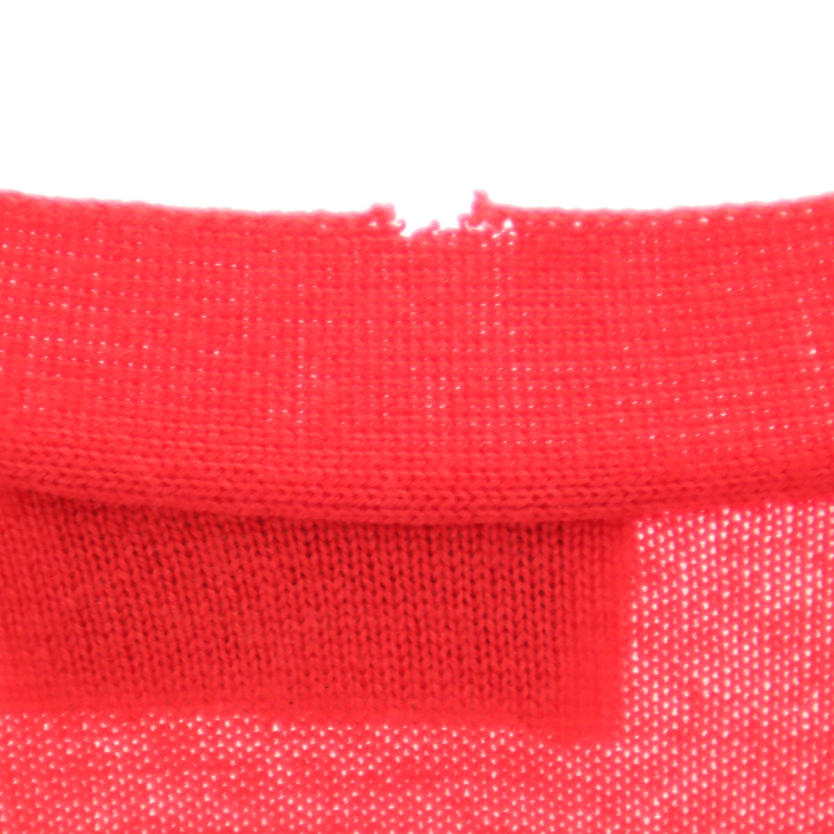MAISON KITSUNE メゾンキツネ ポルトガル製 長袖 Vネック ニットカーディガン XXS レッド メンズ