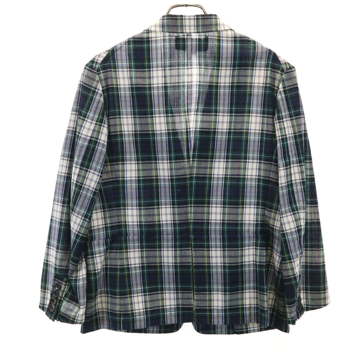 tricot COMME des GARCONS トリココムデギャルソン 2004年 00s 日本製 チェック柄 テーラードジャケット M ネイビー アンコン レディース