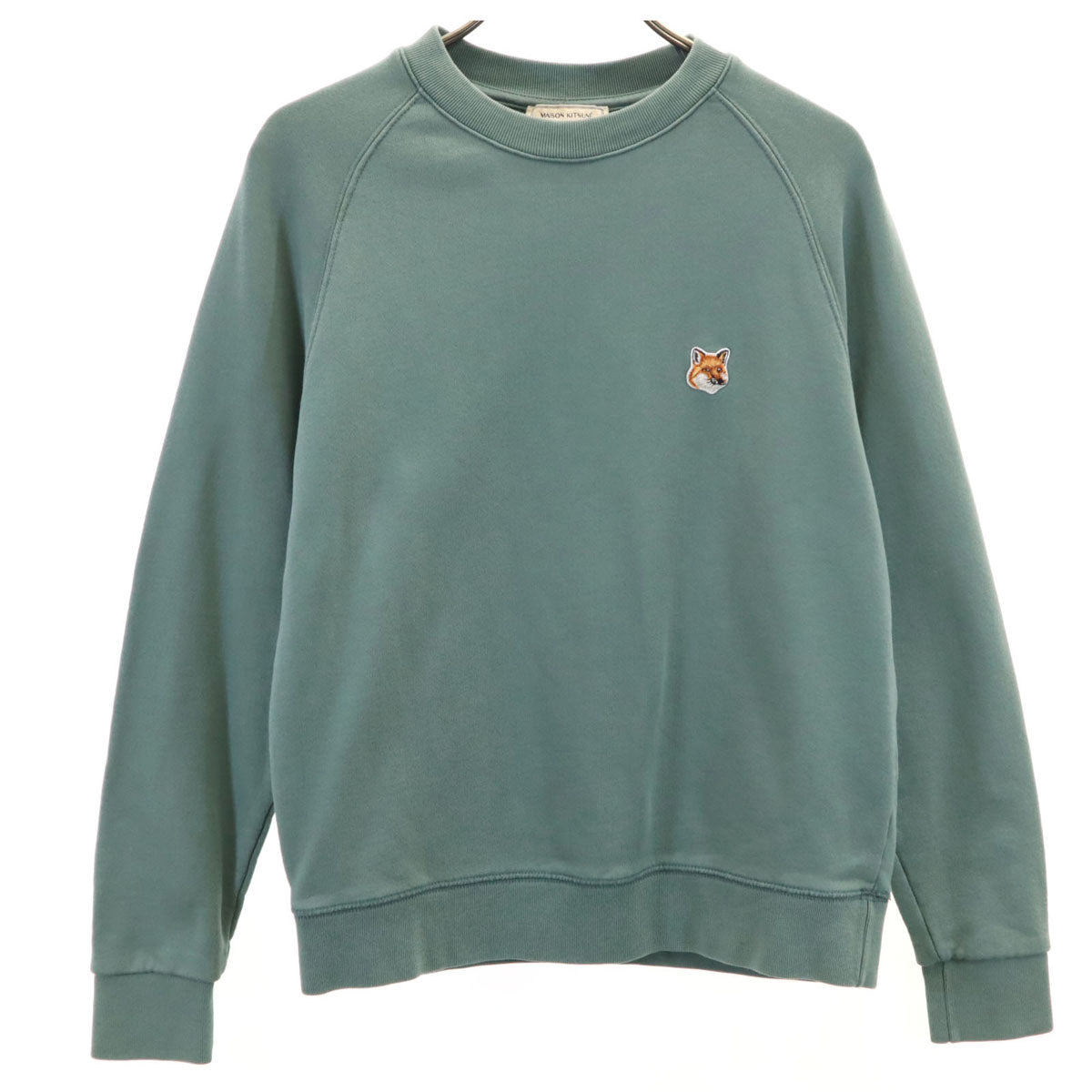 MAISON KITSUNE メゾンキツネ ポルトガル製 長袖 スウェット トレーナー S グリーン系 レディース