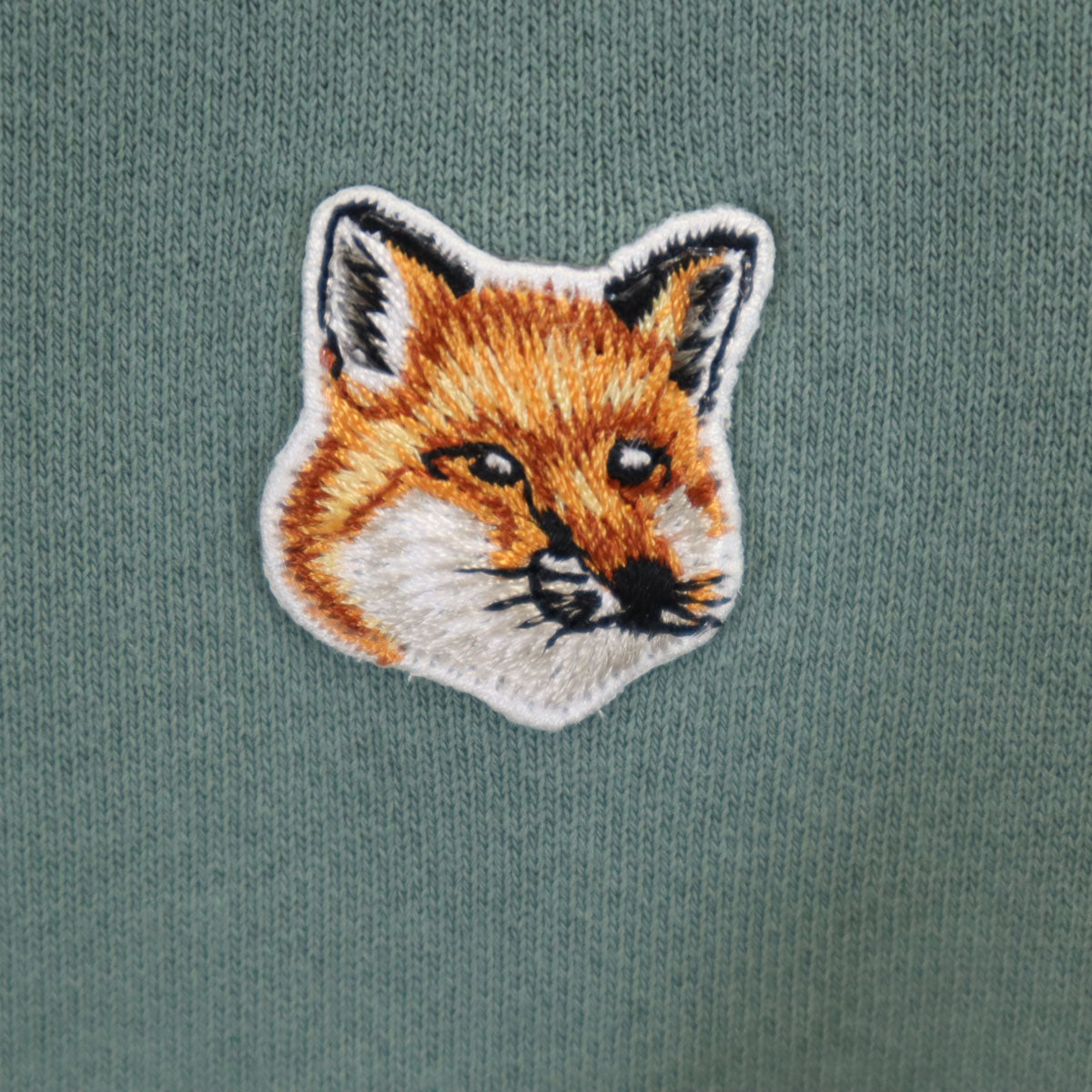 MAISON KITSUNE メゾンキツネ ポルトガル製 長袖 スウェット トレーナー S グリーン系 レディース