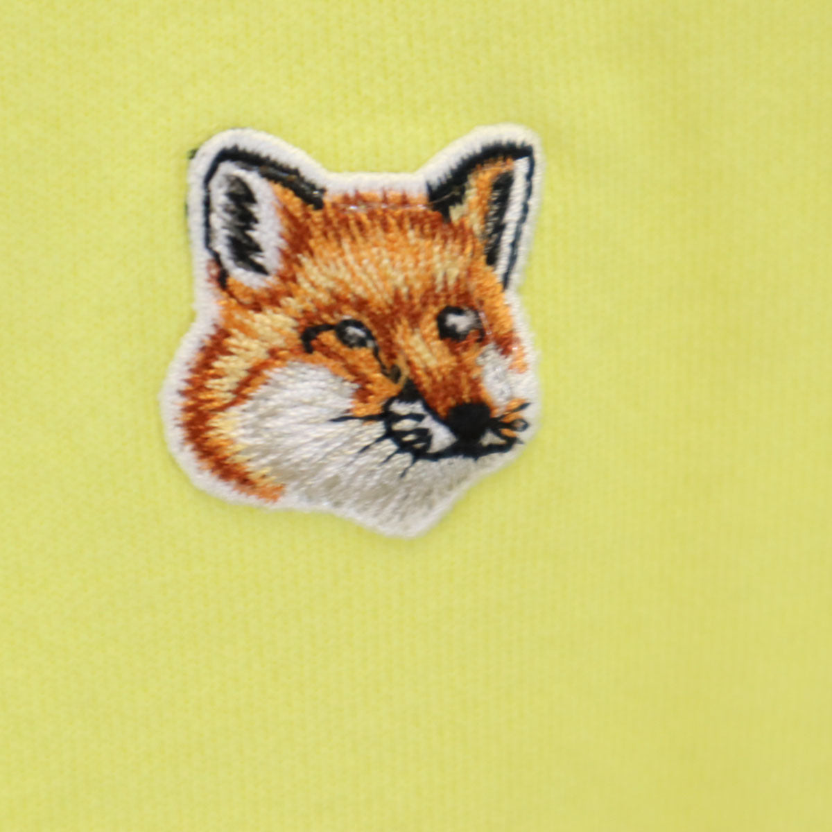 MAISON KITSUNE メゾンキツネ ポルトガル製 長袖 スウェット トレーナー S 黄緑系 レディース