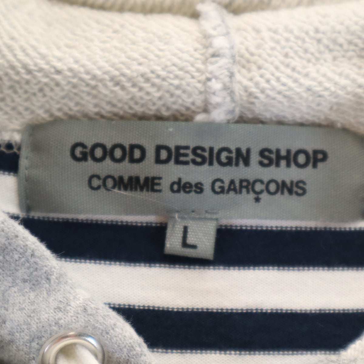 GOOD DESIGN SHOP COMME des GARCONS グッドデザインショップ コムデギャルソン 2016年 日本製 長袖 スウェットパーカー L グレー レディース