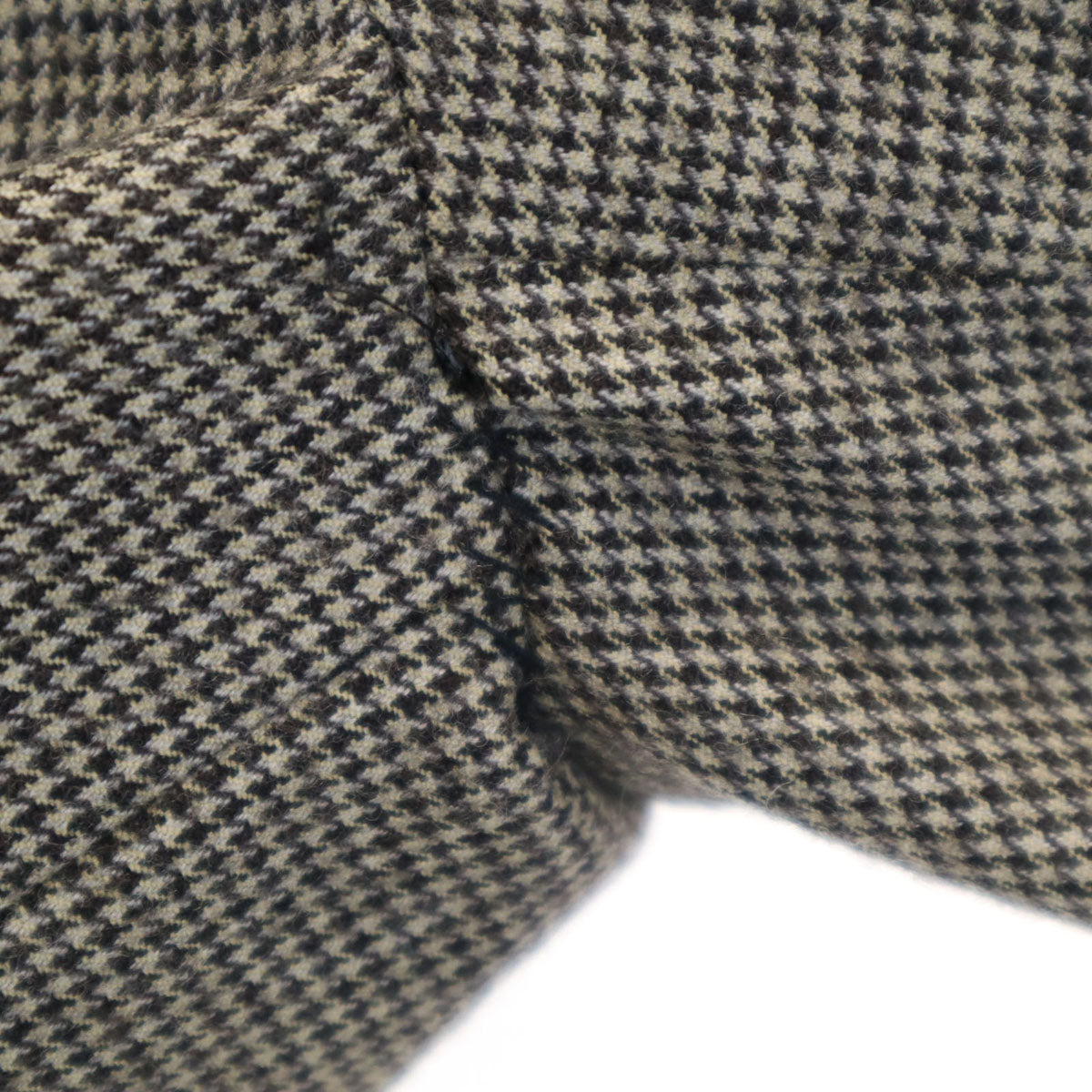 BURBERRY LONDON バーバリーロンドン 日本製 ハウンドトゥース柄 テーラードジャケット L ベージュ 三陽商会 千鳥格子 メンズ