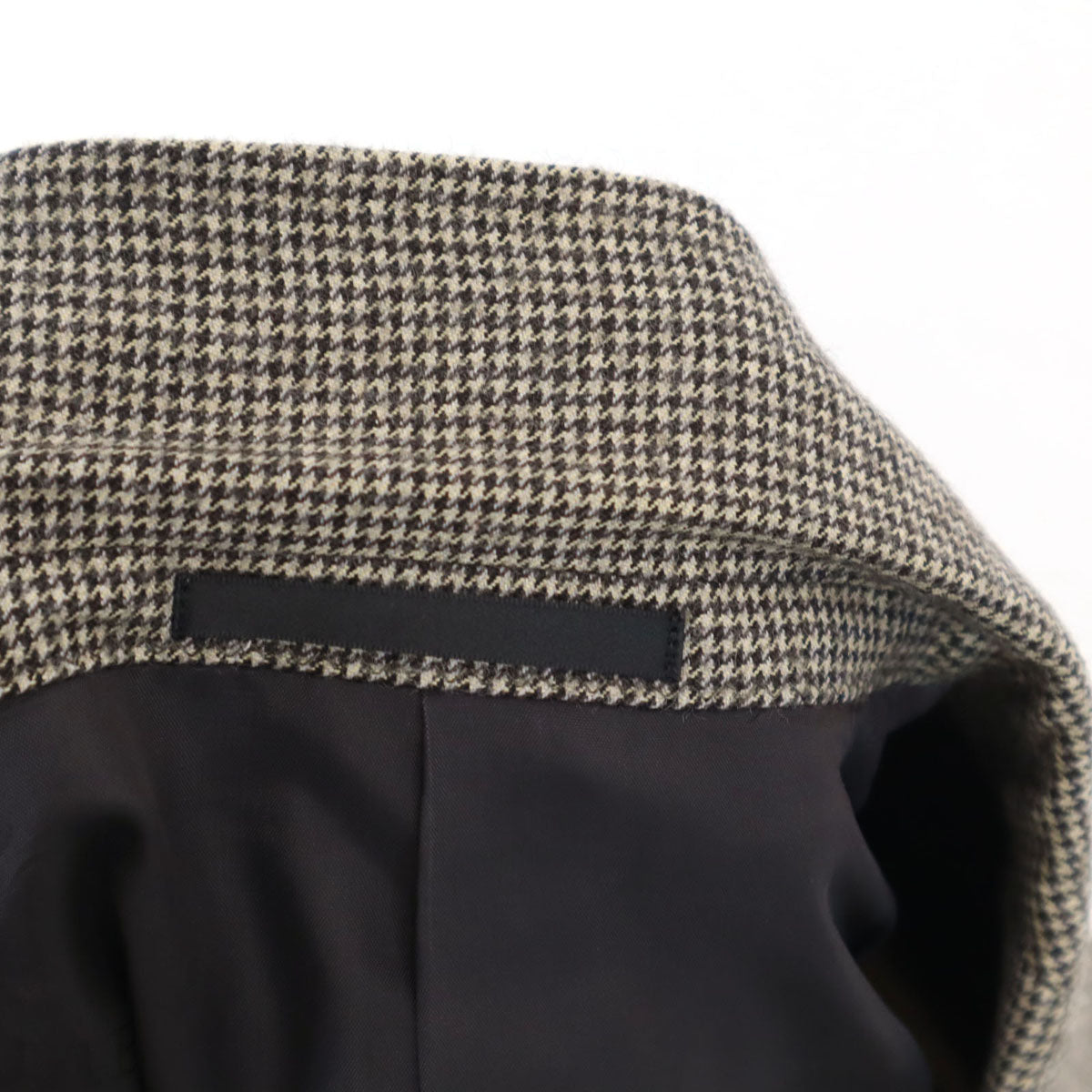 BURBERRY LONDON バーバリーロンドン 日本製 ハウンドトゥース柄 テーラードジャケット L ベージュ 三陽商会 千鳥格子 メンズ
