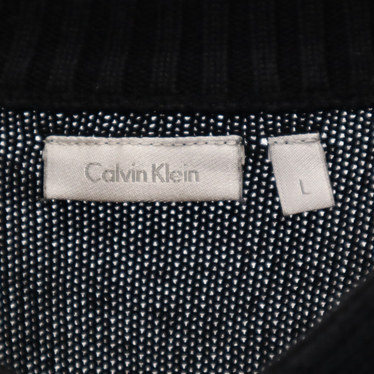 Calvin klein カルバンクライン 長袖 セーター L ブラック ニット メンズ